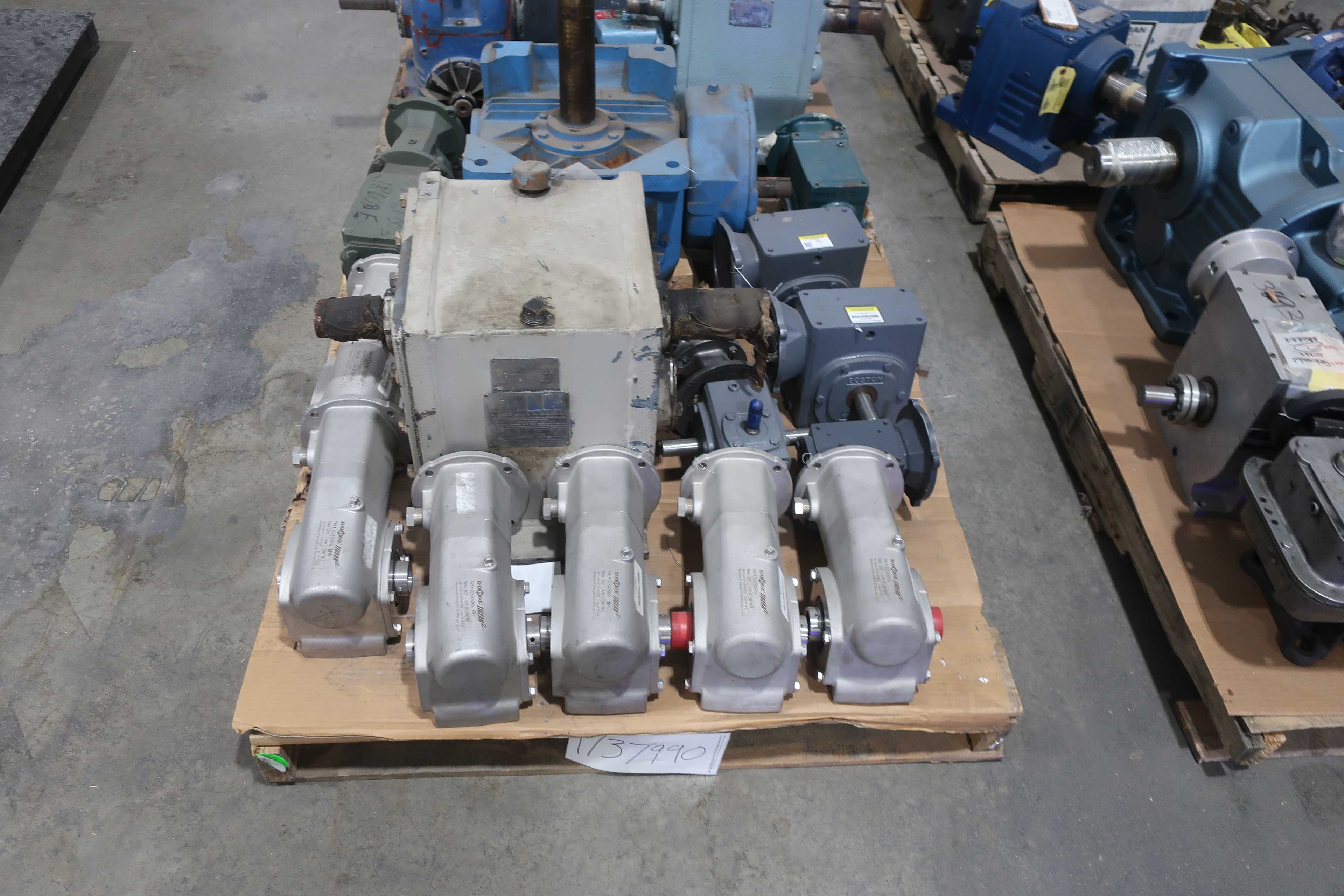 SKU 1737990 - 4 PALLETS OF ASSORTED GEAR REDUCERS - GEAR REDUCERS