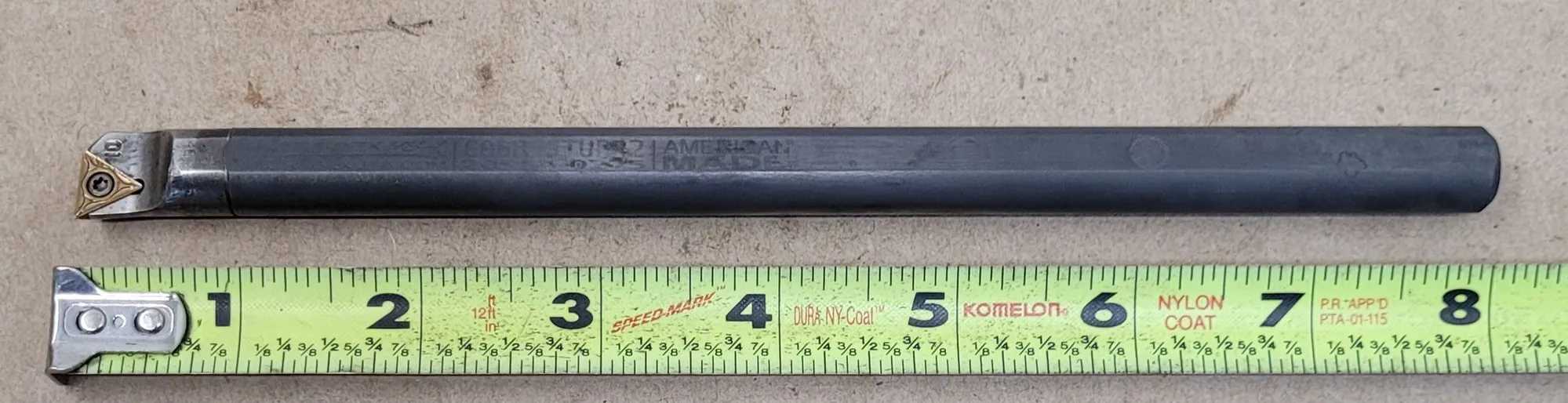 ULTRA DEX C08R STUPR2 BORING BAR, OAL 8, DCON 0.5, DMIN 0.6, KAPR 93, RH, POS RAKE, NO COOLANT - MACHINE TOOLING