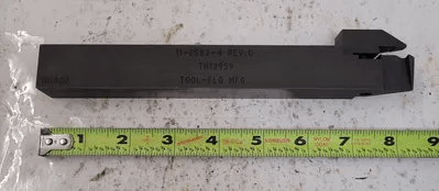 TOOL-FLO TH13959 TOOLHOLDER, 1”X1” SQUARE SHANK, 8.25” OAL - MACHINE TOOLING