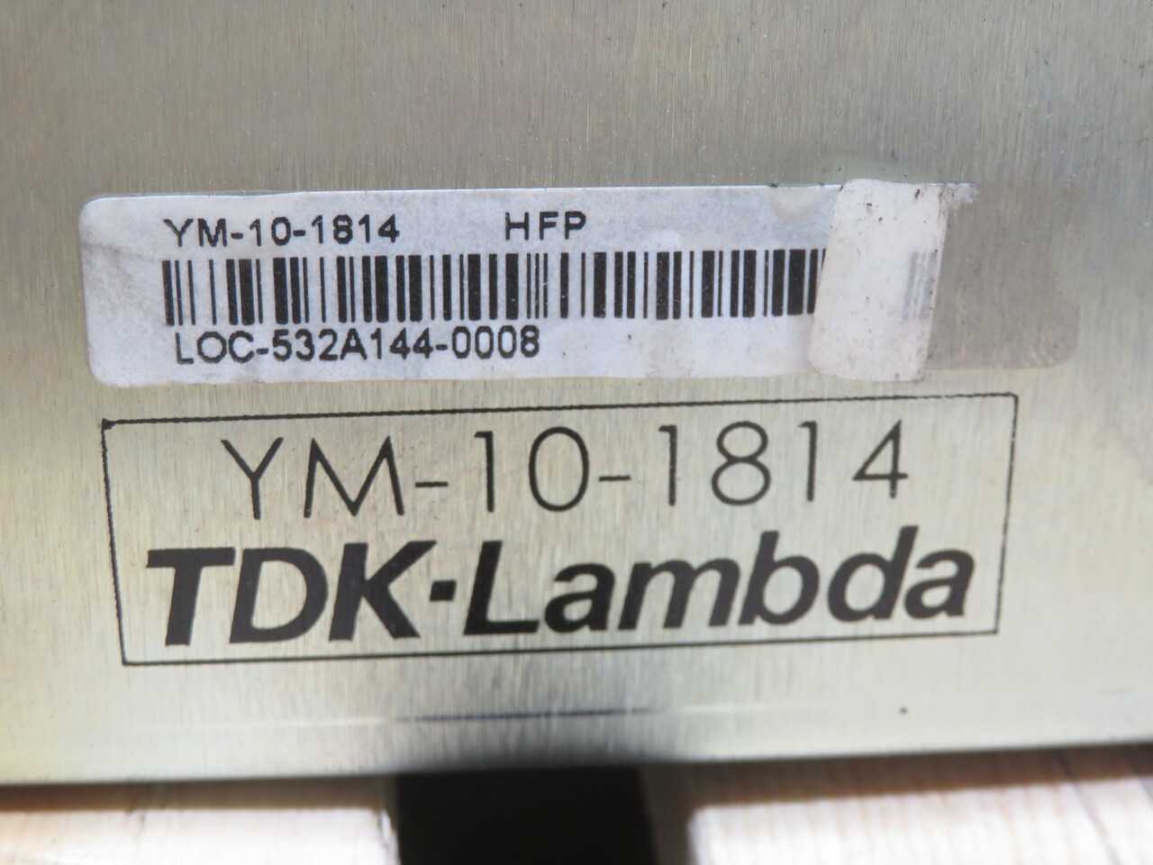 TDK YM-10-1814 OTHER MACHINE CONTROLS, 3-SLOT, 1U RACK, 19 IN WIDTH, 1.72 IN HEIGHT, 13.82 IN DEPTH, ROHS - AUTOMATION & CONTROLS