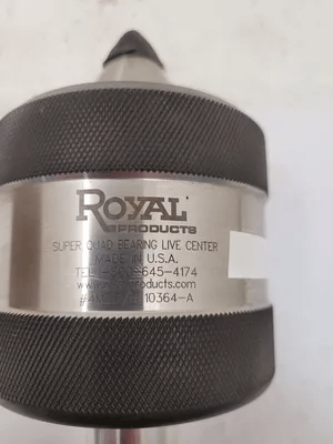 ROYAL SUPER QUAD BEARING LIVE CENTER, MODEL N10364, #4 MT, 9.5" OAL - MACHINE TOOLING