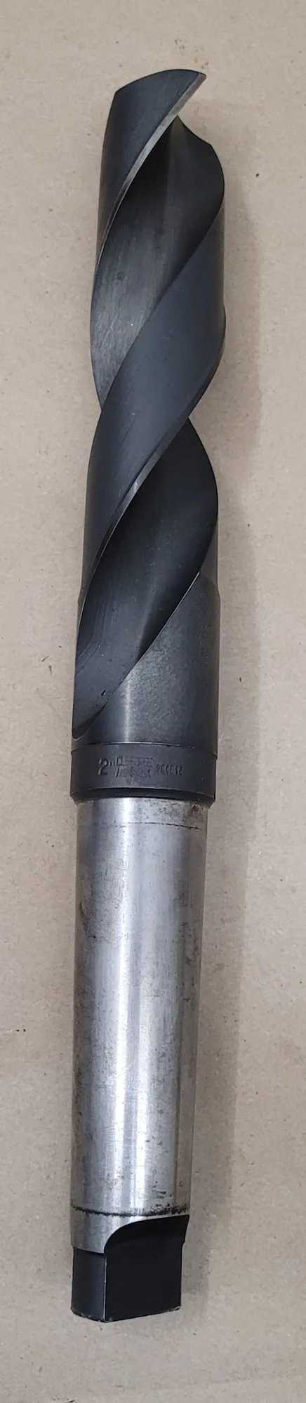 CLE-FORGE 904612 TWIST DRILL, 2" DIA, 5MT TAPER SHANK, 17.5" OAL, 10" FLUTE, 2 FLUTES - MACHINE TOOLING