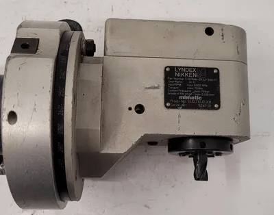 LYNDEX NIKKEN C50 RAM-ER32-200 0T RIGHT ANGLE HEAD CAT 50 MIMATIC TOOLING MAX RPM 6000 - MACHINE TOOLING