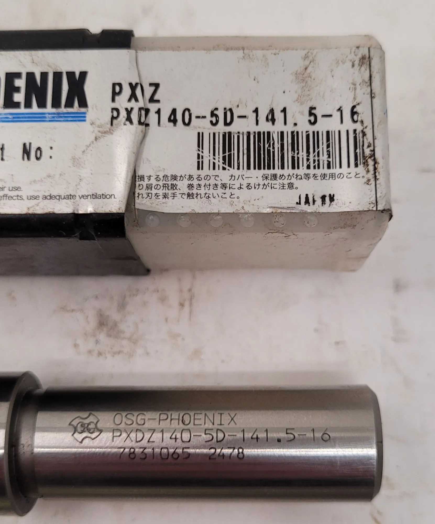 OSG PHOENIX PXDZ140-5D-141.5-16 EXCHANGEABLE HEAD DRILL, 5XD, 14MM DIAMETER - MACHINE TOOLING