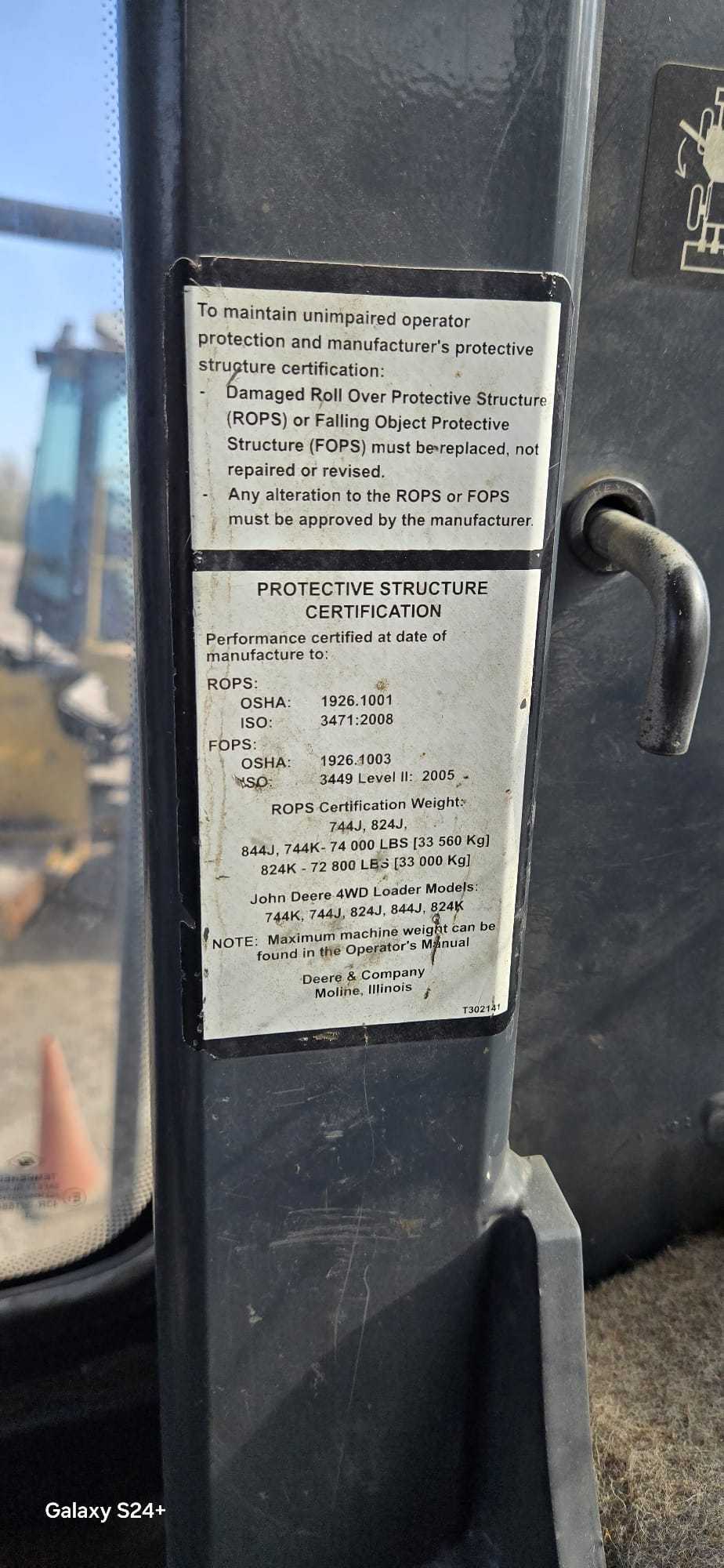 2012 JOHN DEERE 744K WHEEL LOADER - WHEEL LOADERS