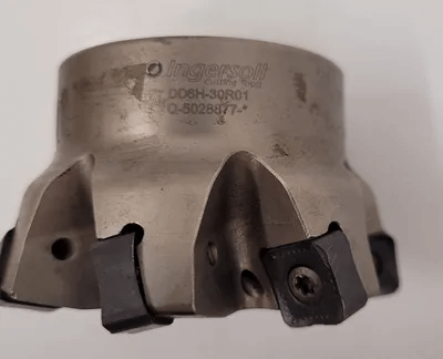 INGERSOLL DD6H-30R01 HIGH SPEED FACE MILL CUTTING TOOL (1" ARBOR, 3" DIA, 7 FLUTES) - MACHINE TOOLING