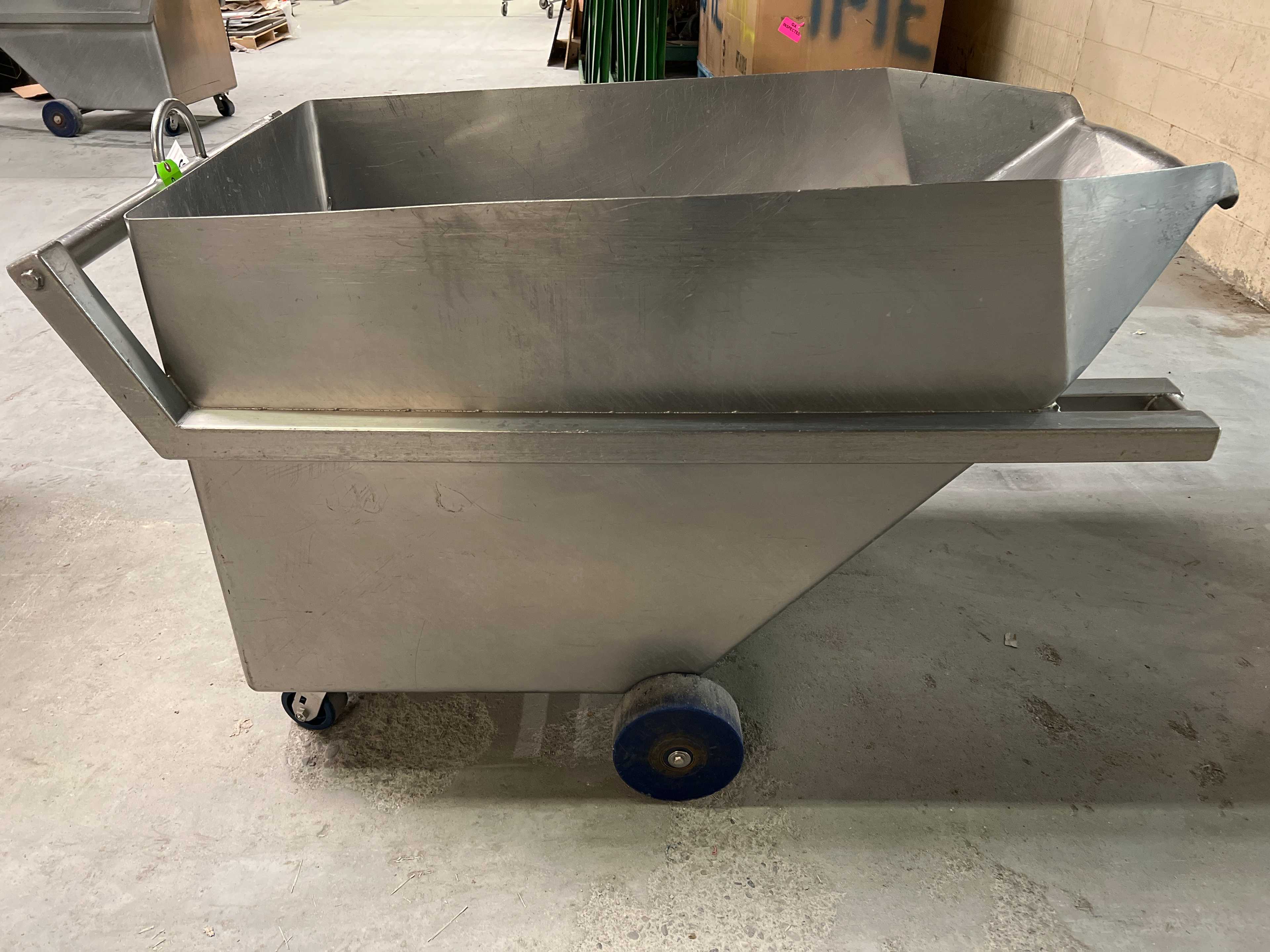 Stainless Steel Dump Cart Hopper - ROLLING CARTS