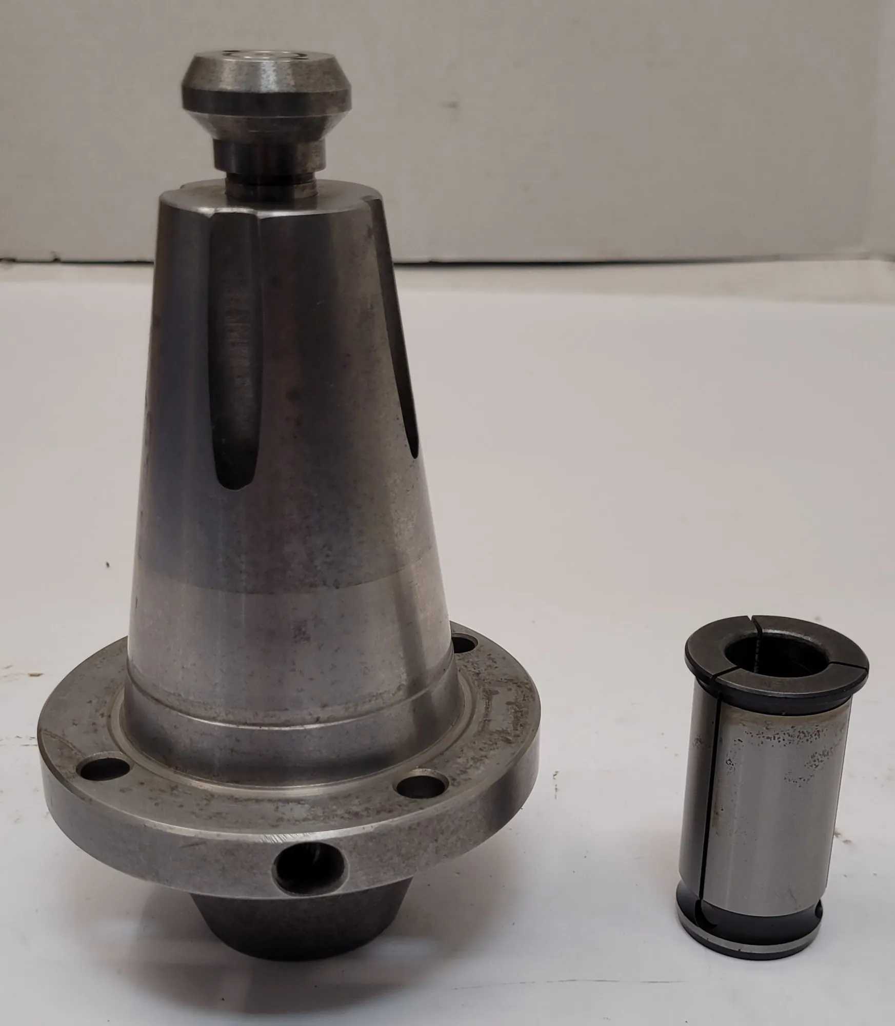NIKKEN KM COLLET CHUCK TOOL HOLDER, CAT 50, 1-1/4" SIZE, 7" OAL, INCLUDES KM 1-1/4-20 COLLET - MACHINING TOOLING & PARTS