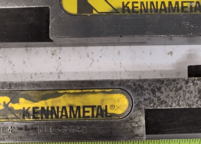 KENNAMETAL NEL-204D/NER-204D TOOLHOLDER LOT OF 2: 1.25 IN SHANK, 6 IN TOOL LENGTH - MACHINE TOOLING