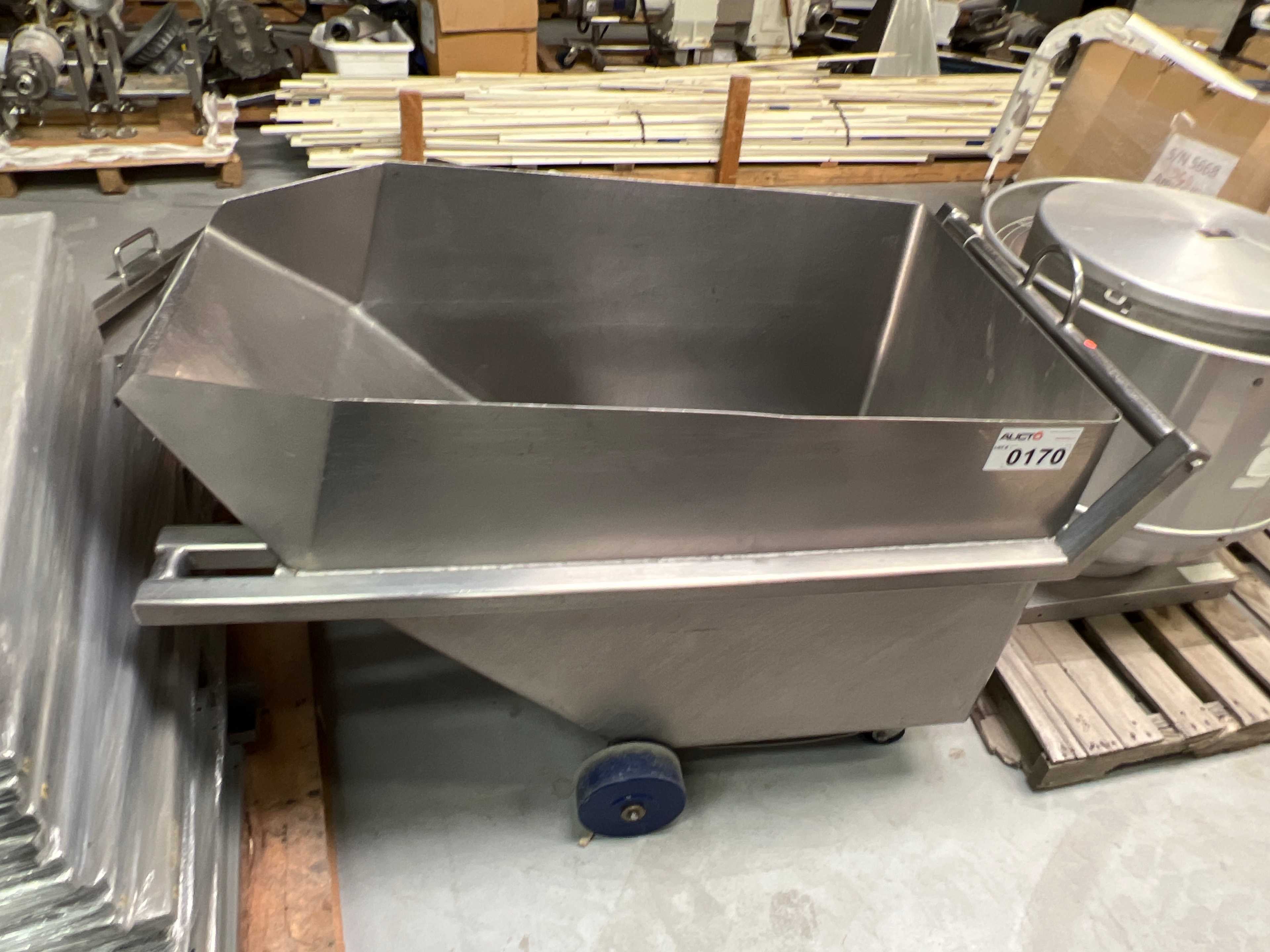 Stainless Steel Dump Cart Hopper - ROLLING CARTS