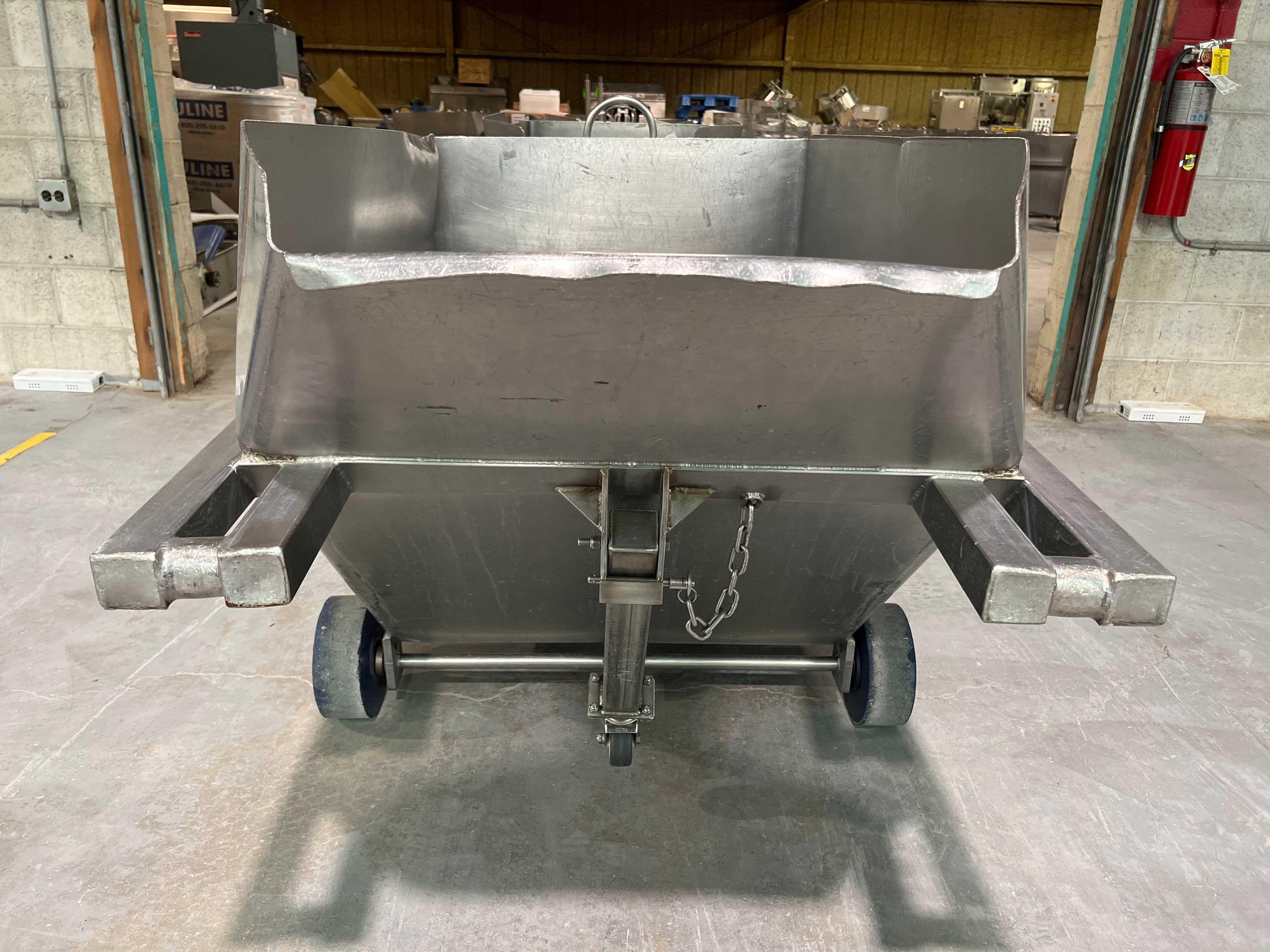 Stainless Steel Dump Cart Hopper - ROLLING CARTS