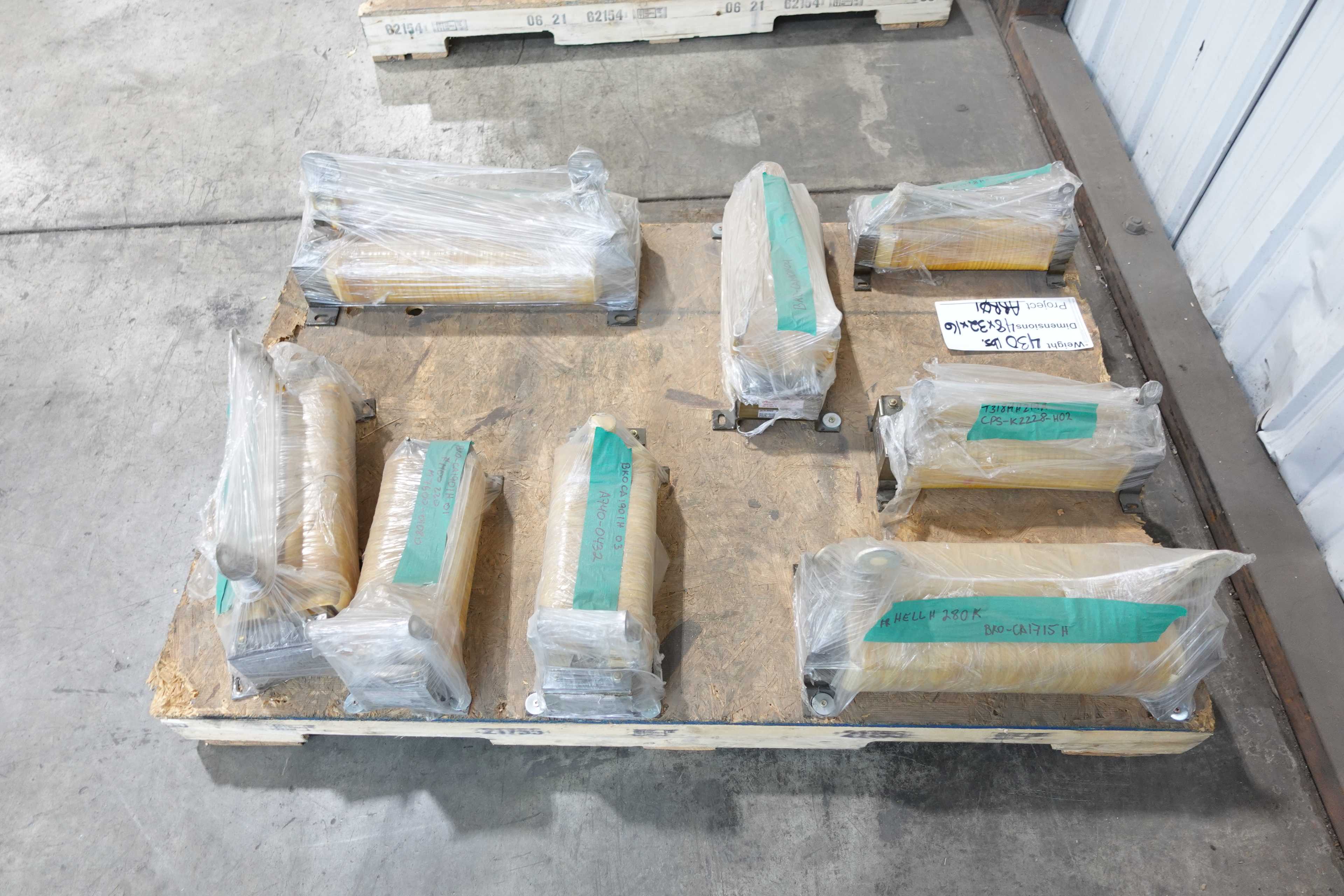 LOT OF 8 ASSORTED MITSUBISHI DC REACTORS - LINE REACTORS