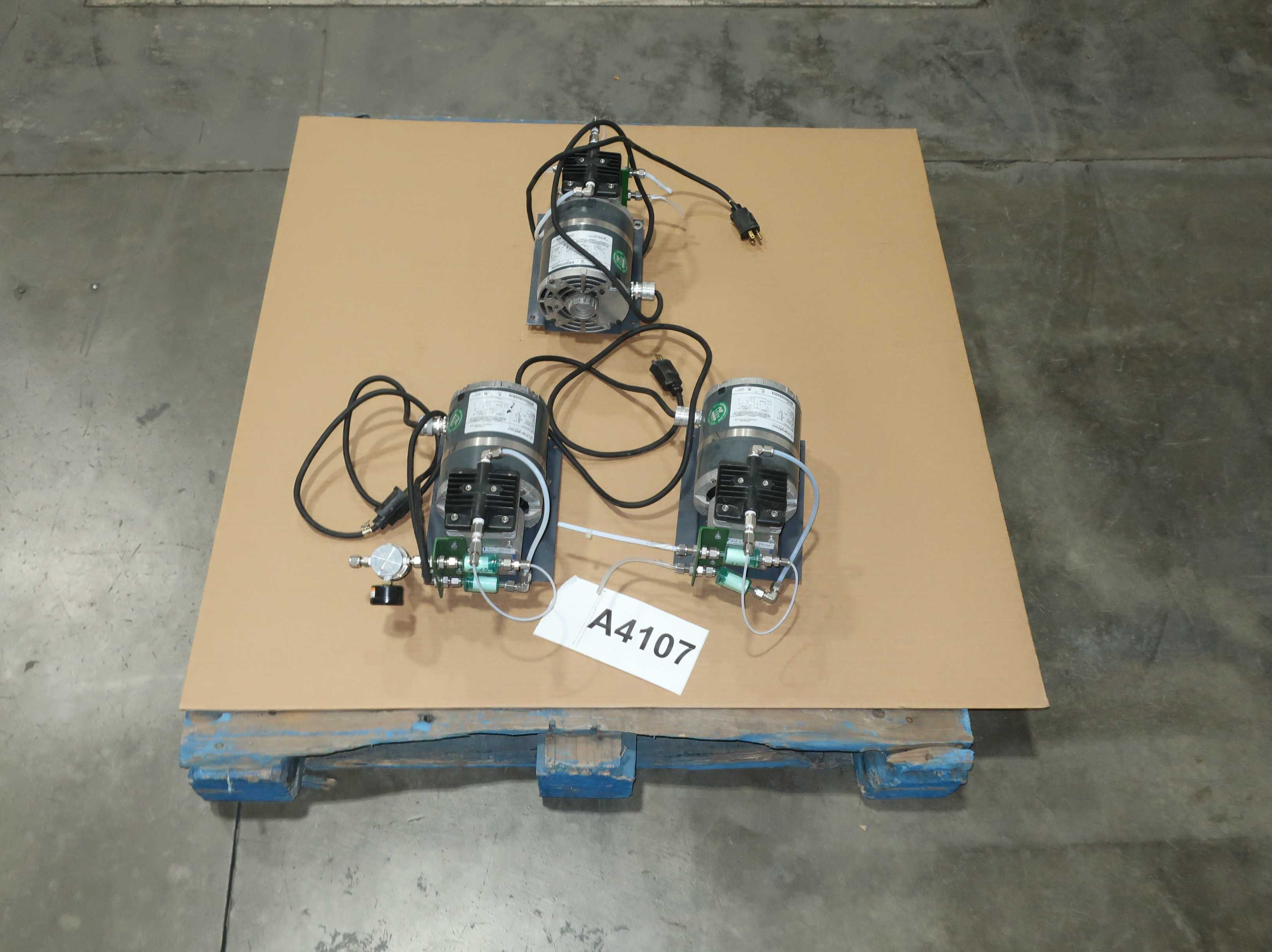 LOT OF 3 MARATHON ELECTRIC AC MOTORS, RPM 1725/1425, HP 1/8,  HZ 60/50, V 110-115/220-230 - AC MOTOR