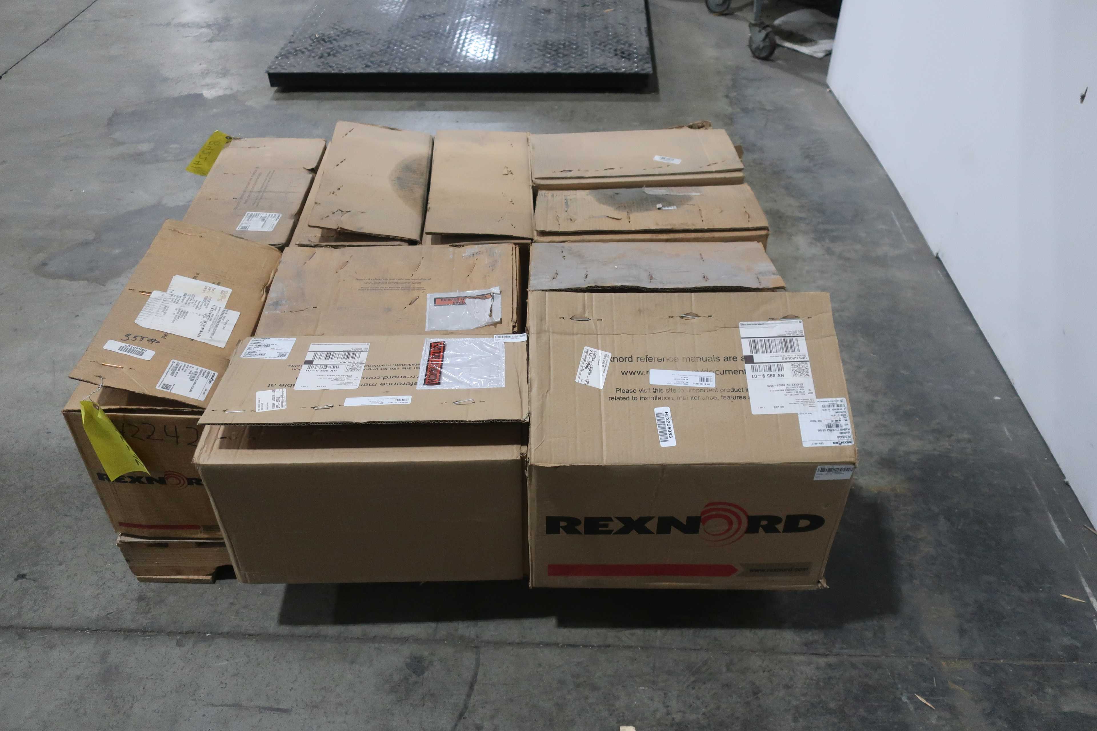 SKU 1749000 - PALLET OF ASSORTED REXNORD PILLOW BLOCK BEARINGS AND BEARING ASSEMBLIES - BEARINGS