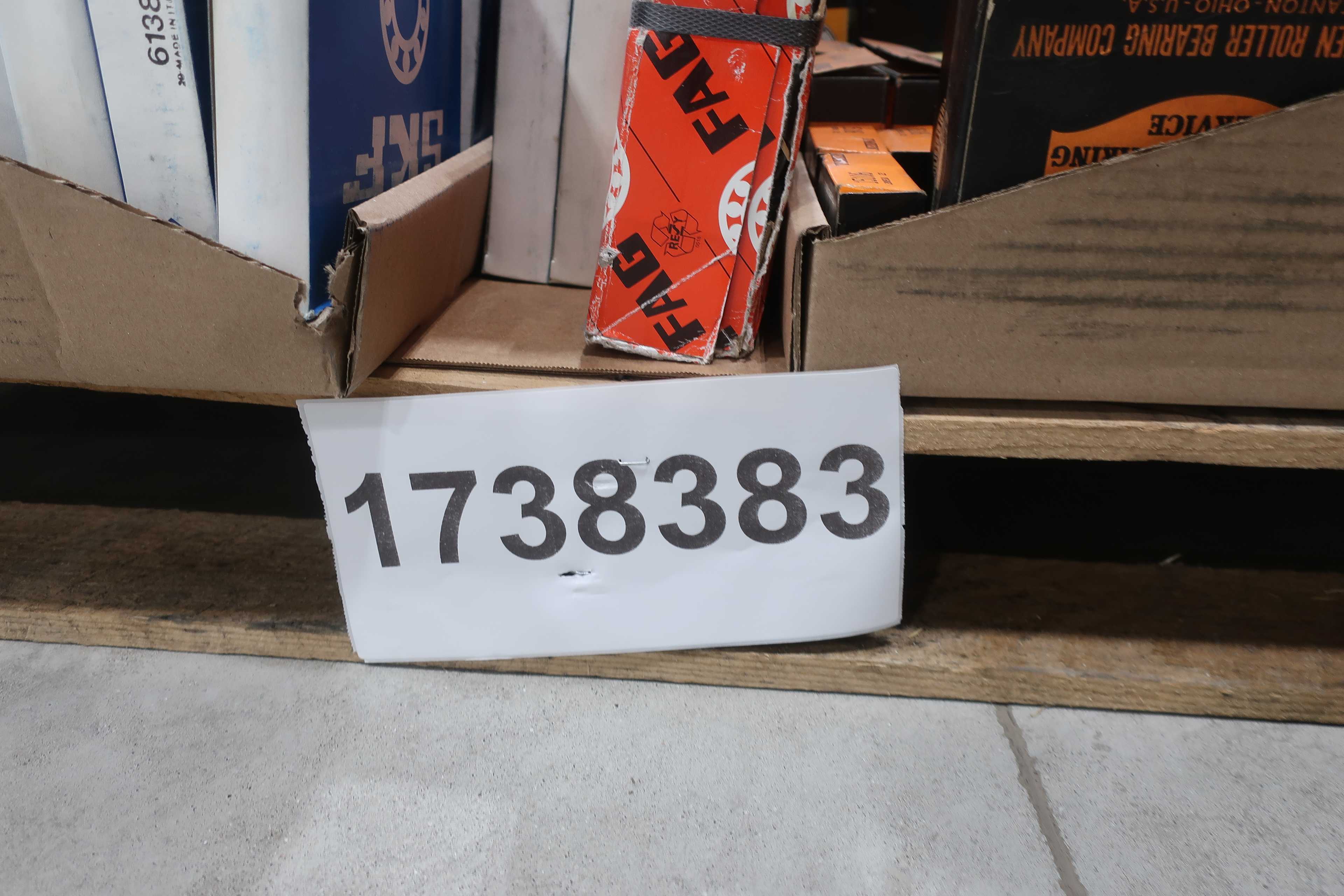 SKU 1738383 - PALLET OF ASSORTED ROLLER BEARINGS, SKF, FAG, TIMKEN, NSK, MB, IRB - BEARINGS