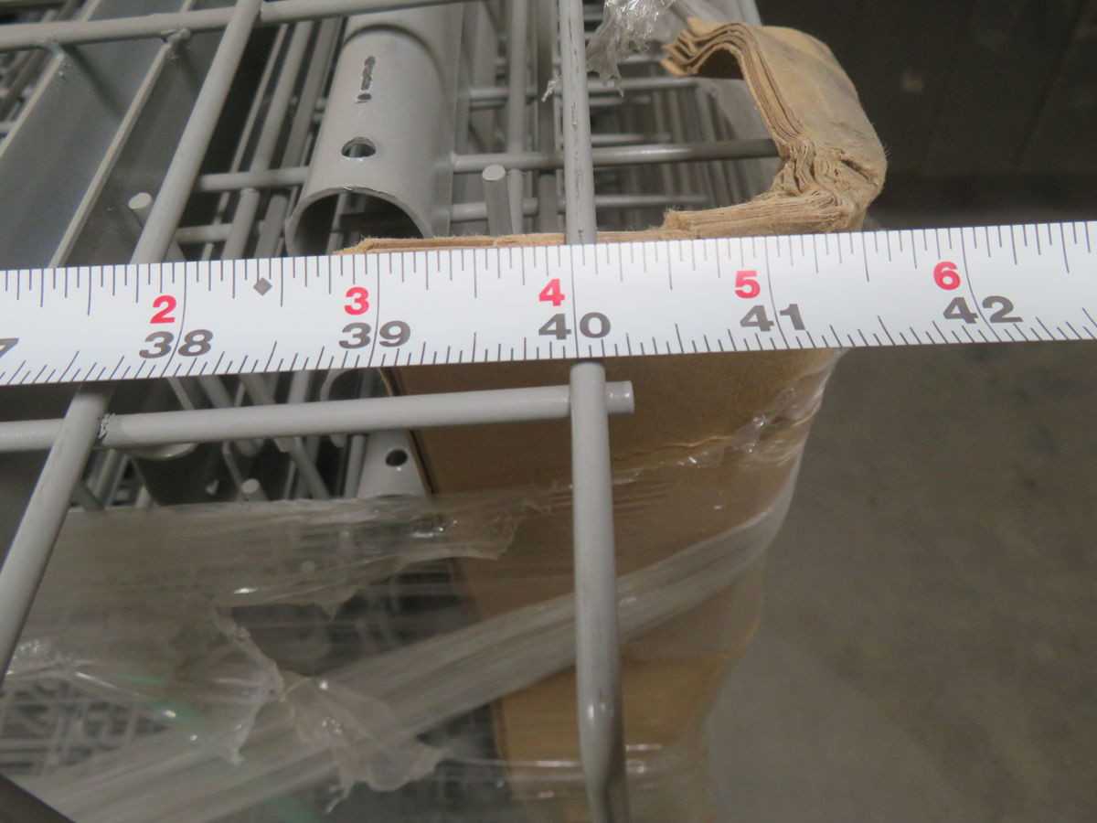 LOT OF 50 NASHVILLE WIRE D4840HA3E19 PALLET RACK 48X40.25 I/S W/F DECK W INSIDE WATERFALL WIRE DECK - PALLET RACKING