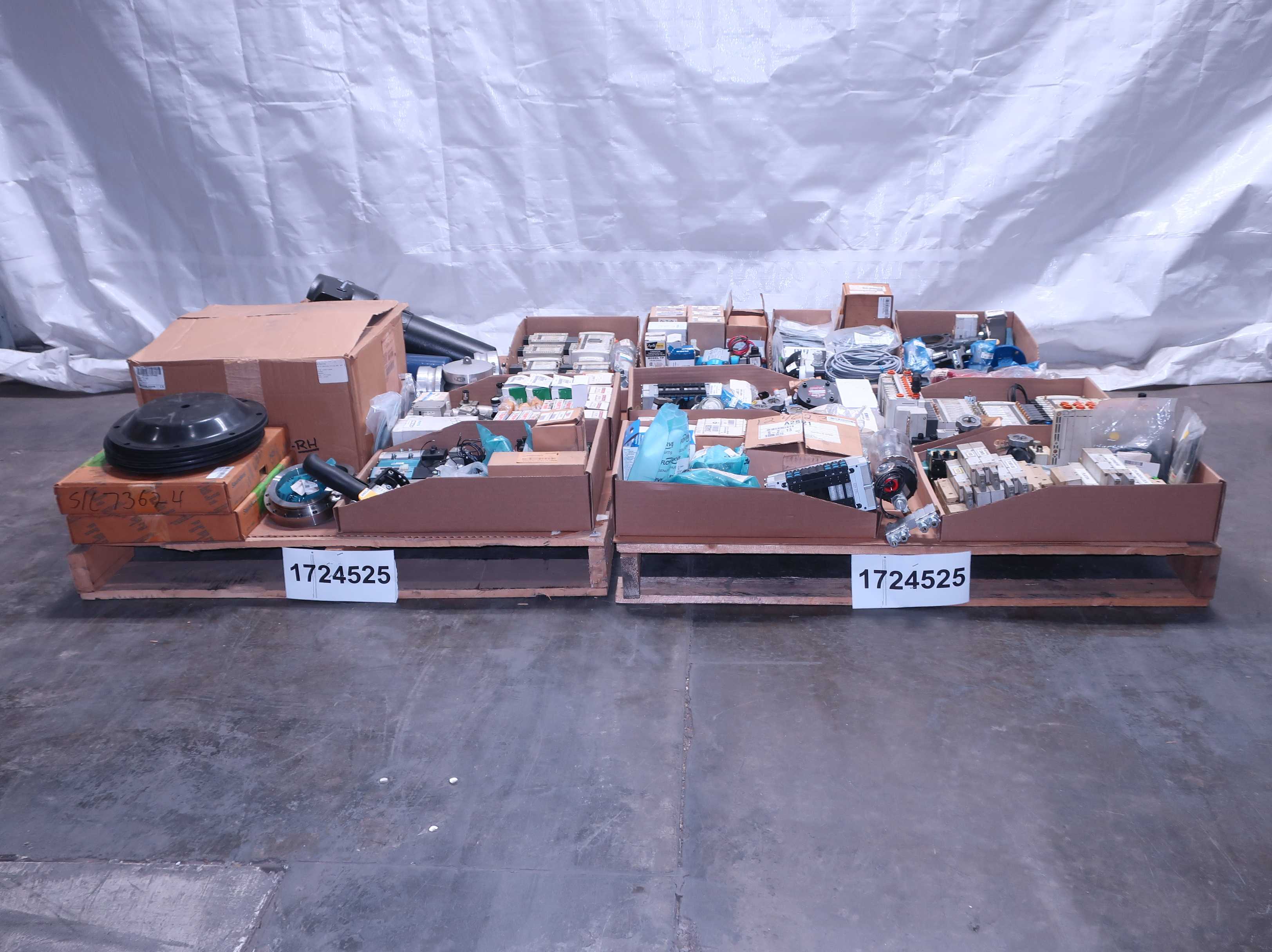 SKU 1724525 - 2 PALLETS OF ASSORTED VALVES AND VALVE PARTS