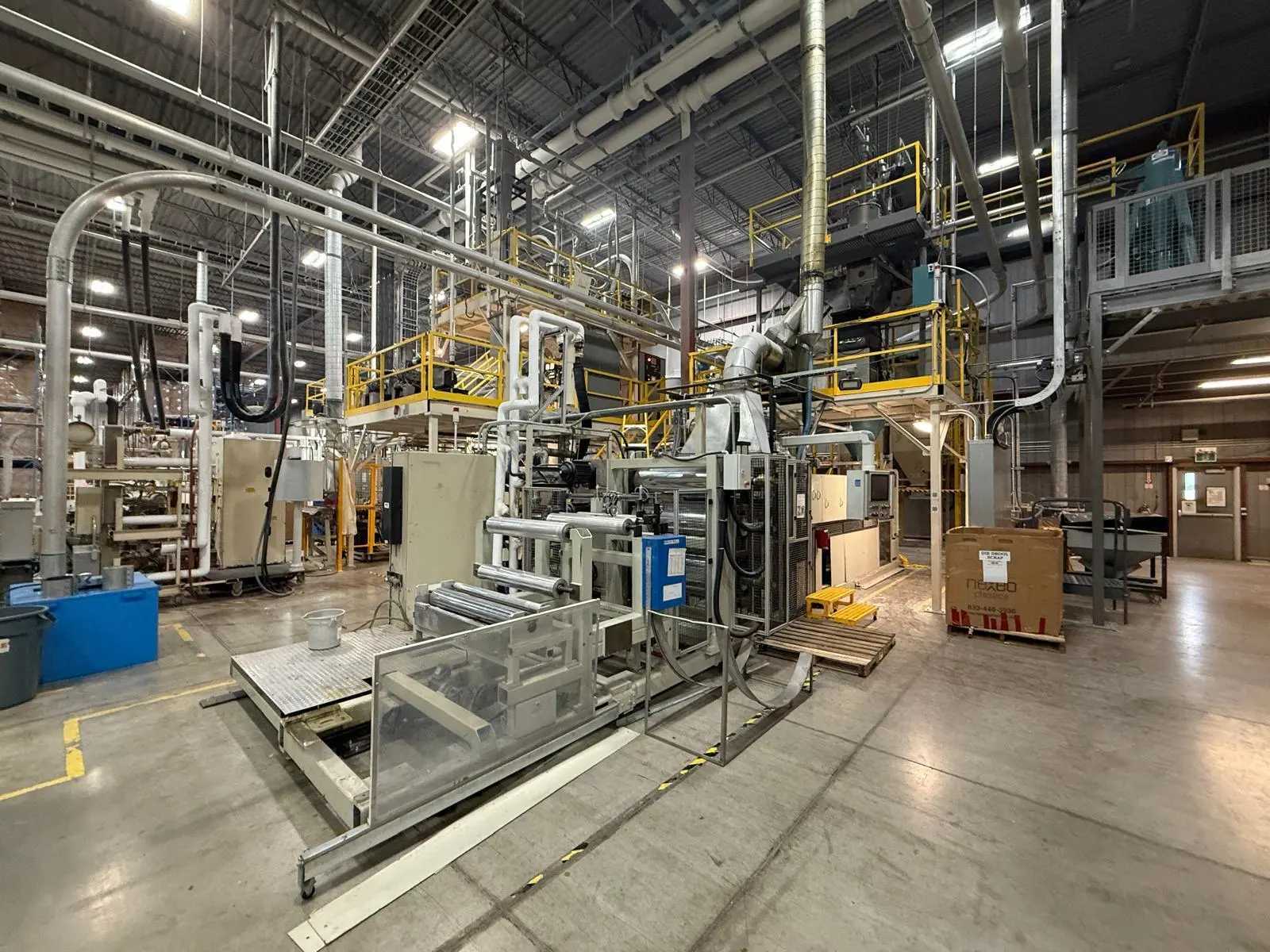 1974 NRM PACEMAKER III PLASTIC EXTRUSION LINE, 4.5IN, 32:1 L/D, 200HP, 2015 ELEC UPGRADE - PLASTICS & RUBBER