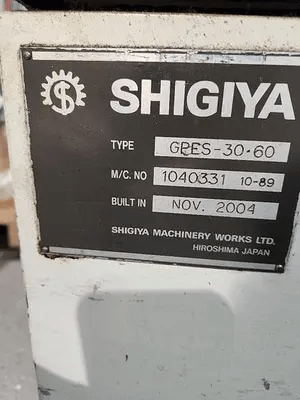 SHIGIYA GPES-30.60 CNC ECCENTRIC/POLYGON CYLINDRICAL GRINDER, 11.8" X 24.8" MAX CAPACITY - CYLINDRICAL GRINDERS