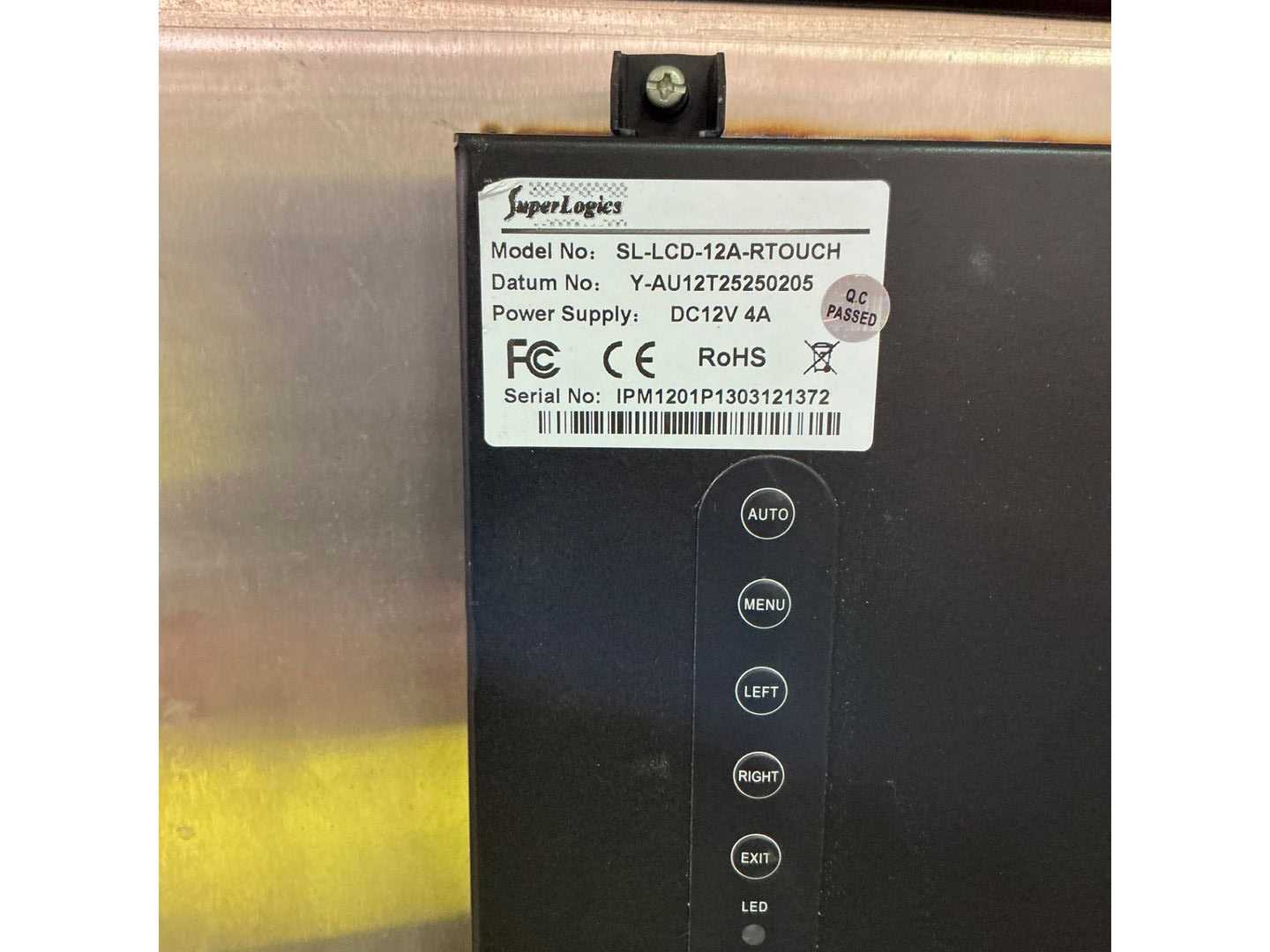 SUPERLOGICS SL-LCD-12A-RTOUCH HMI CONTROL PANEL - OPERATOR INTERFACE PANELS