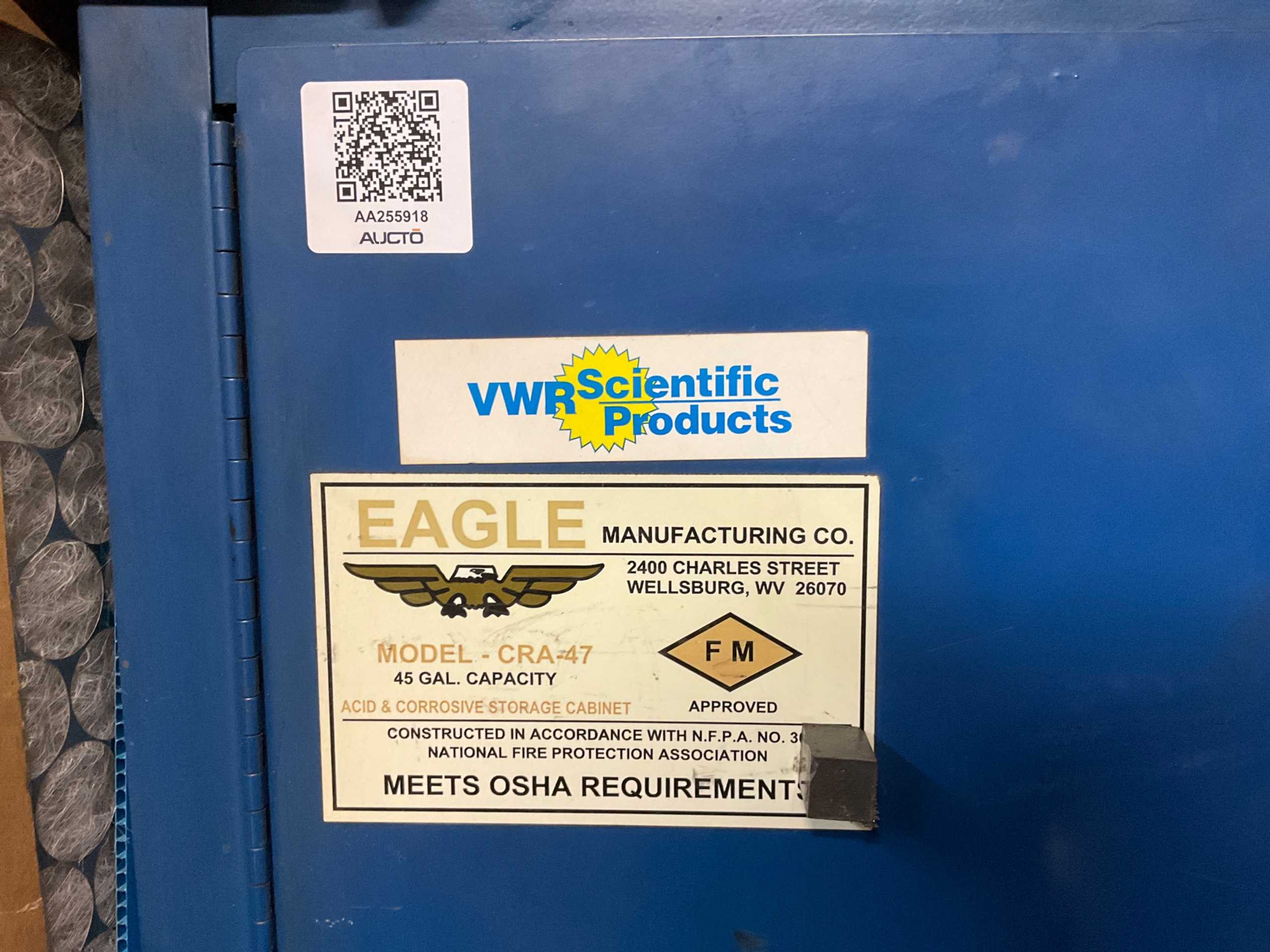 EAGLE CRA-47 FLAME PROOF STORAGE CABINET WITH CONTENTS - FLAME PROOF STORAGE CABINET