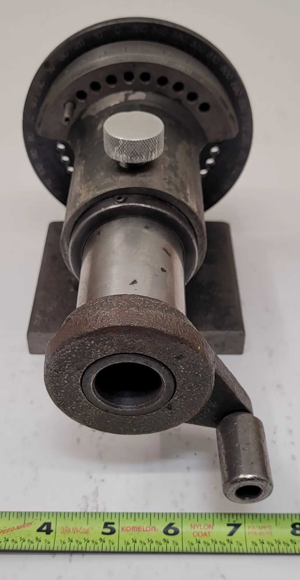YUASA 5C COLLET SPIN INDEXER, MANUAL OPERATION, HORIZONTAL, 36 INDEXING INCREMENTS - MACHINE TOOLING