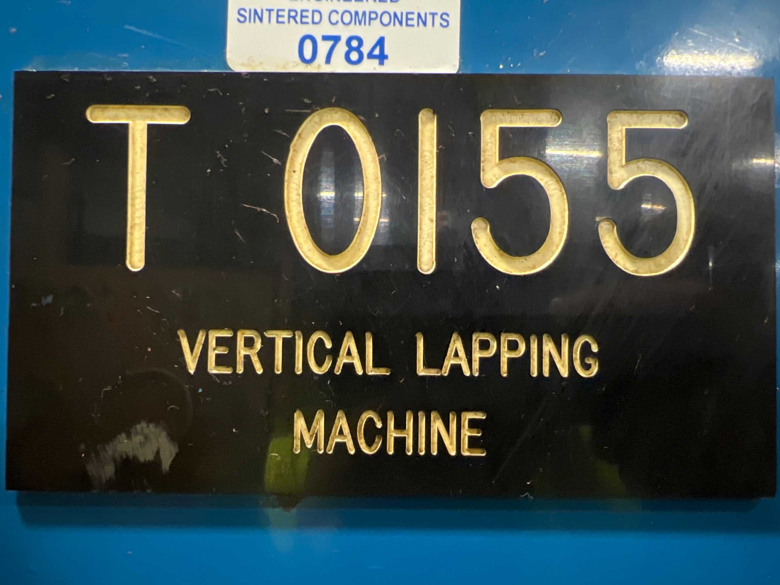 VERTICAL LAPPING MACHINE WITH TOOLS - FINISHING EQUIPMENT