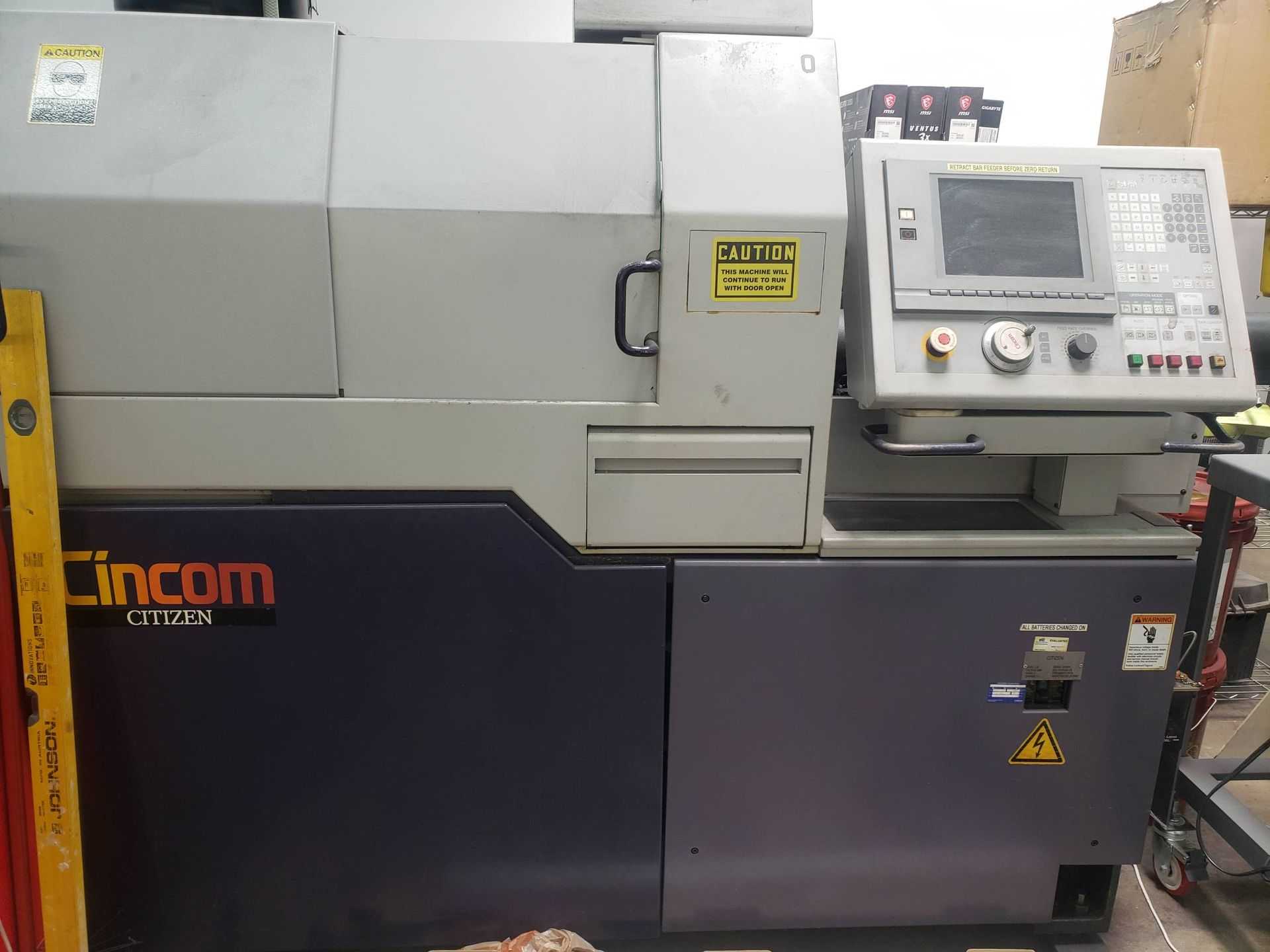 2000 CITIZEN CINCOM L20 SWISS-TYPE CNC LATHE W/ BAR FEEDER, 20MM DIA, 10K RPM - CNC LATHES