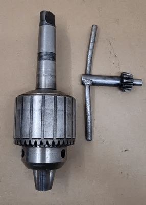 JACOBS 20N BALL BEARING CHUCK W/ KEY, 3/8"-1" CAPACITY, AO405 CHUCK ARBOR, #4 MT - MACHINE TOOLING