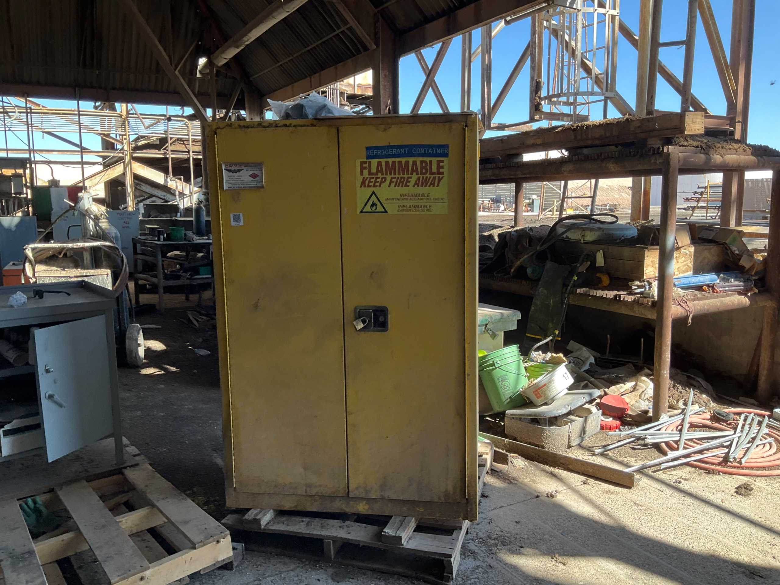 EAGLE 9010 FLAME PROOF STORAGE CABINET - FLAME PROOF STORAGE CABINET