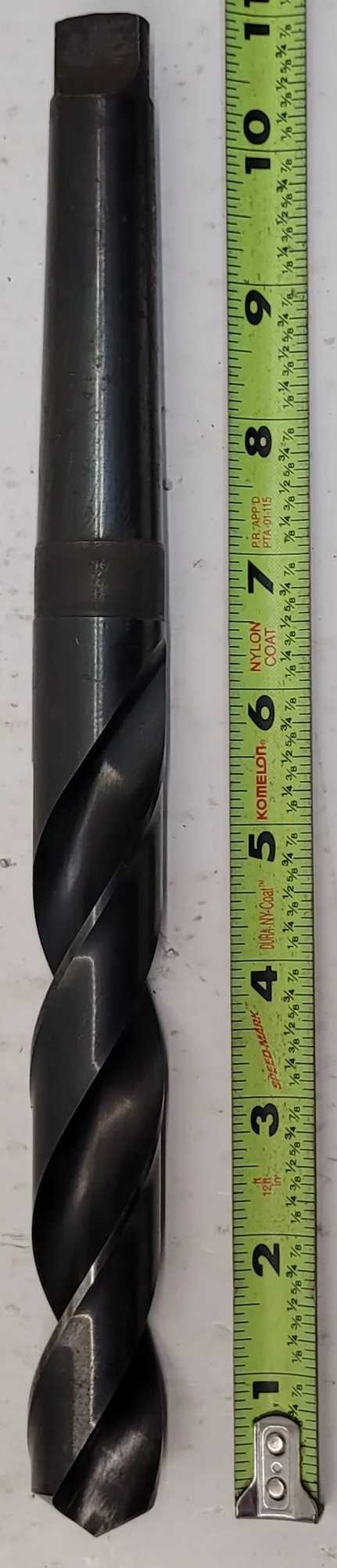 WESTWARD MT3 TAPER SHANK DRILL, 1 IN, HIGH SPEED STEEL, BLACK OXIDE FINISH - MACHINE TOOLING