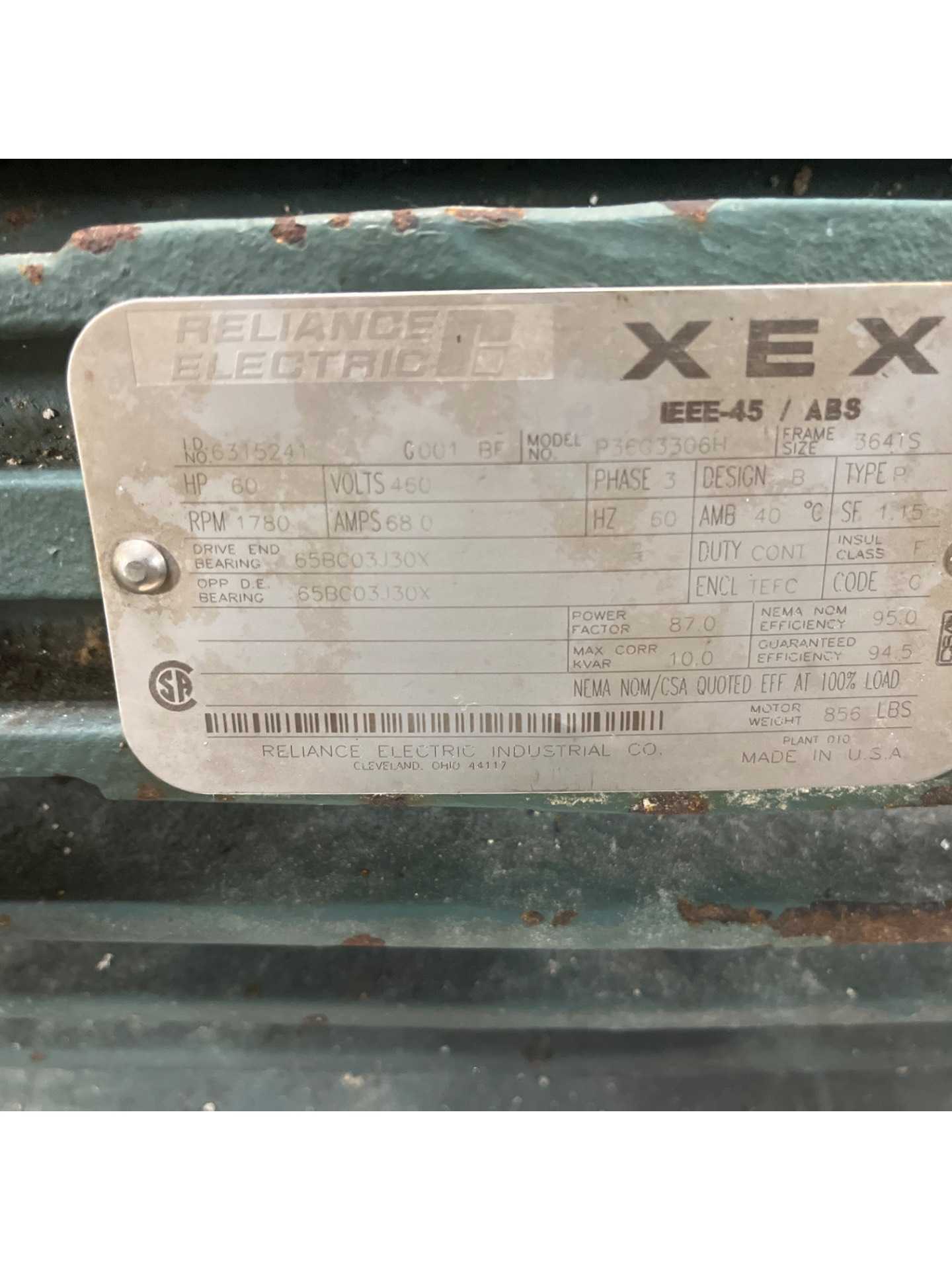 RELIANCE P36G3306H AC MOTOR - AC MOTOR