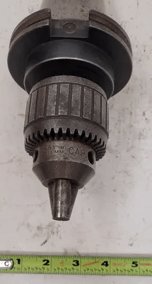 JACOBS 14N BALL BEARING CHUCK 3JT WITH CAT 50 HOLDER, 0-1/2IN CAP - MACHINE TOOLING