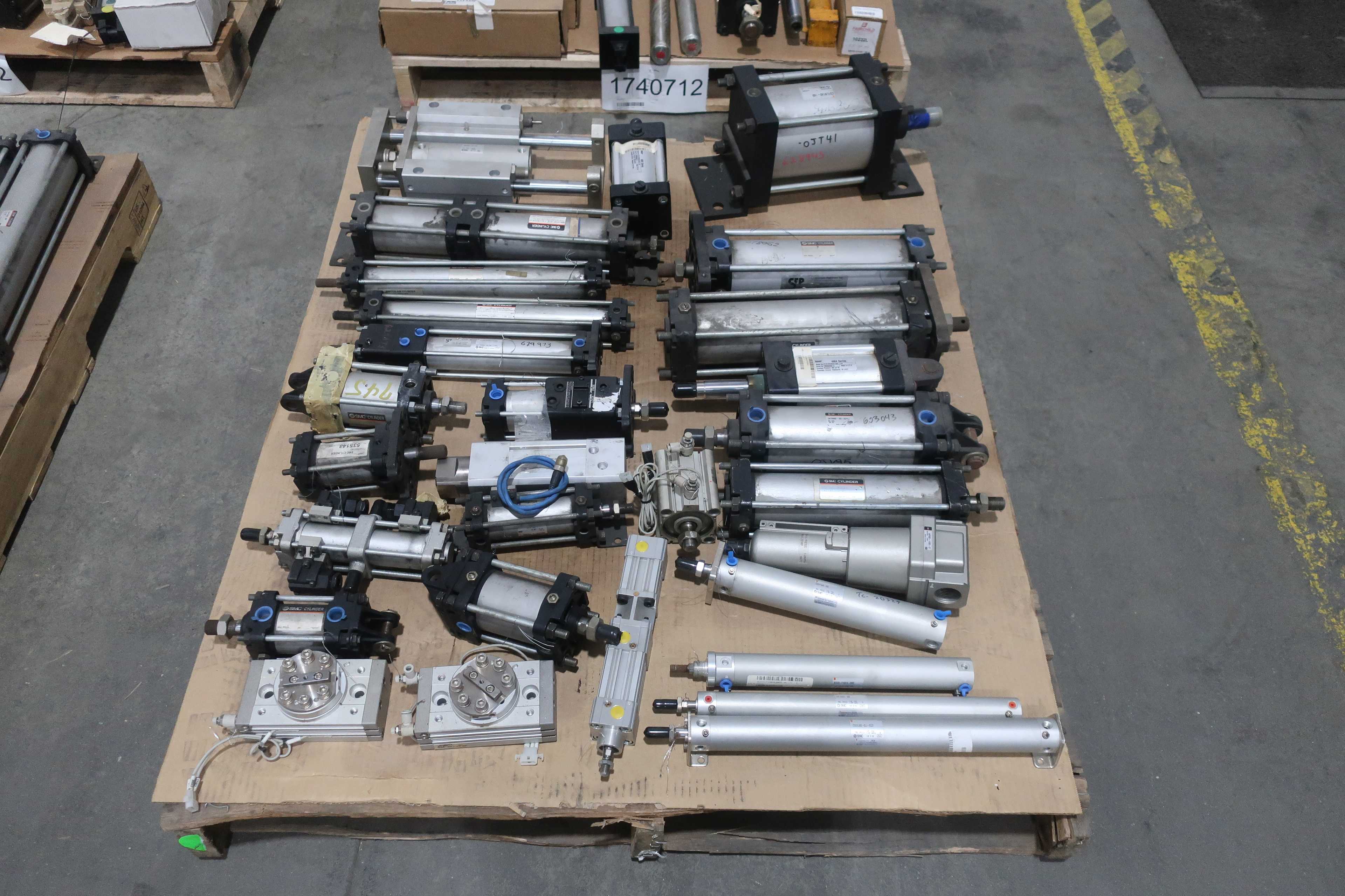 SKU 1740712 - 4 PALLETS OF ASSORTED PNEUMATIC REPLACEMENT PARTS - PNEUMATIC PARTS