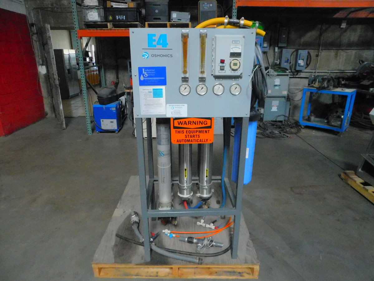 OSMONICS E4-10800-DLX REVERSE OSMOSIS SYSTEM, 480V AC POWER, 3 PHASE, 10800 GPD CAPACITY - PROCESS EQUIPMENT
