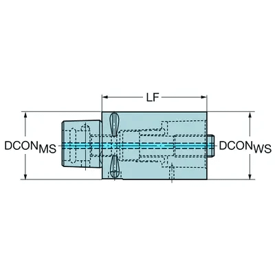 SANDVIK COROMANT CAPTO C8-391.01-80 125 EXTENSION ADAPTOR - MACHINE TOOLING