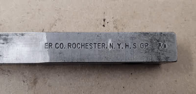 DAVIS 5/8 KEYSEATER BROACH, 5/8" WIDTH, 7/8" HEIGHT, 1/2" PITCH, 27-3/8" OAL - MACHINE TOOLING