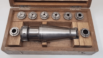 SPRING COLLET CHUCK - NT50 ADAPTER - 7-7/8IN OAL - 2.44IN NUT DIAMETER - MACHINE TOOLING