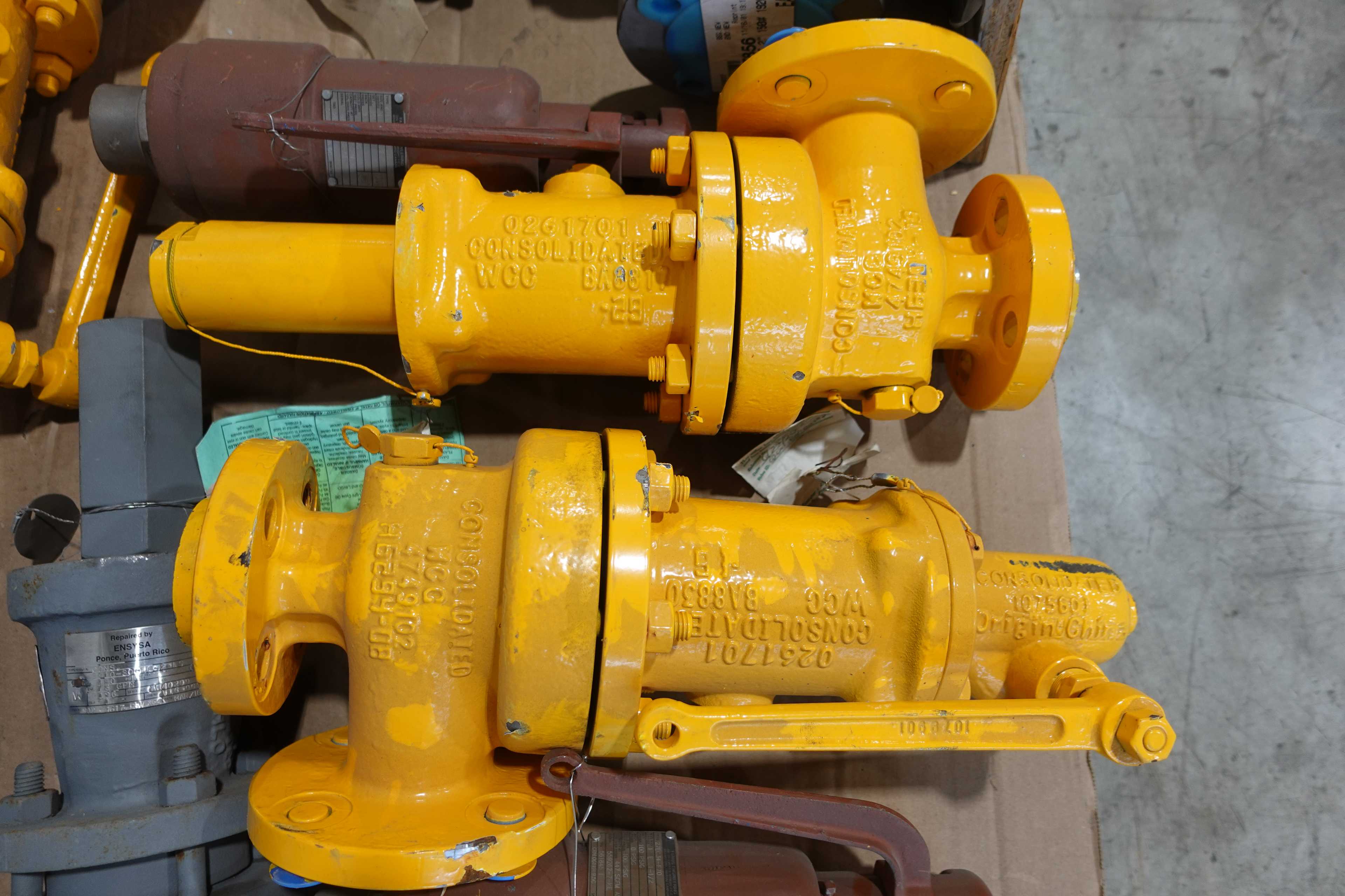SKU 1724826 - PALLET OF ASSORTED RELIEF VALVES, CONSOLIDATED, FARRIS, ENSYSA, CROSBY - RELIEF VALVE