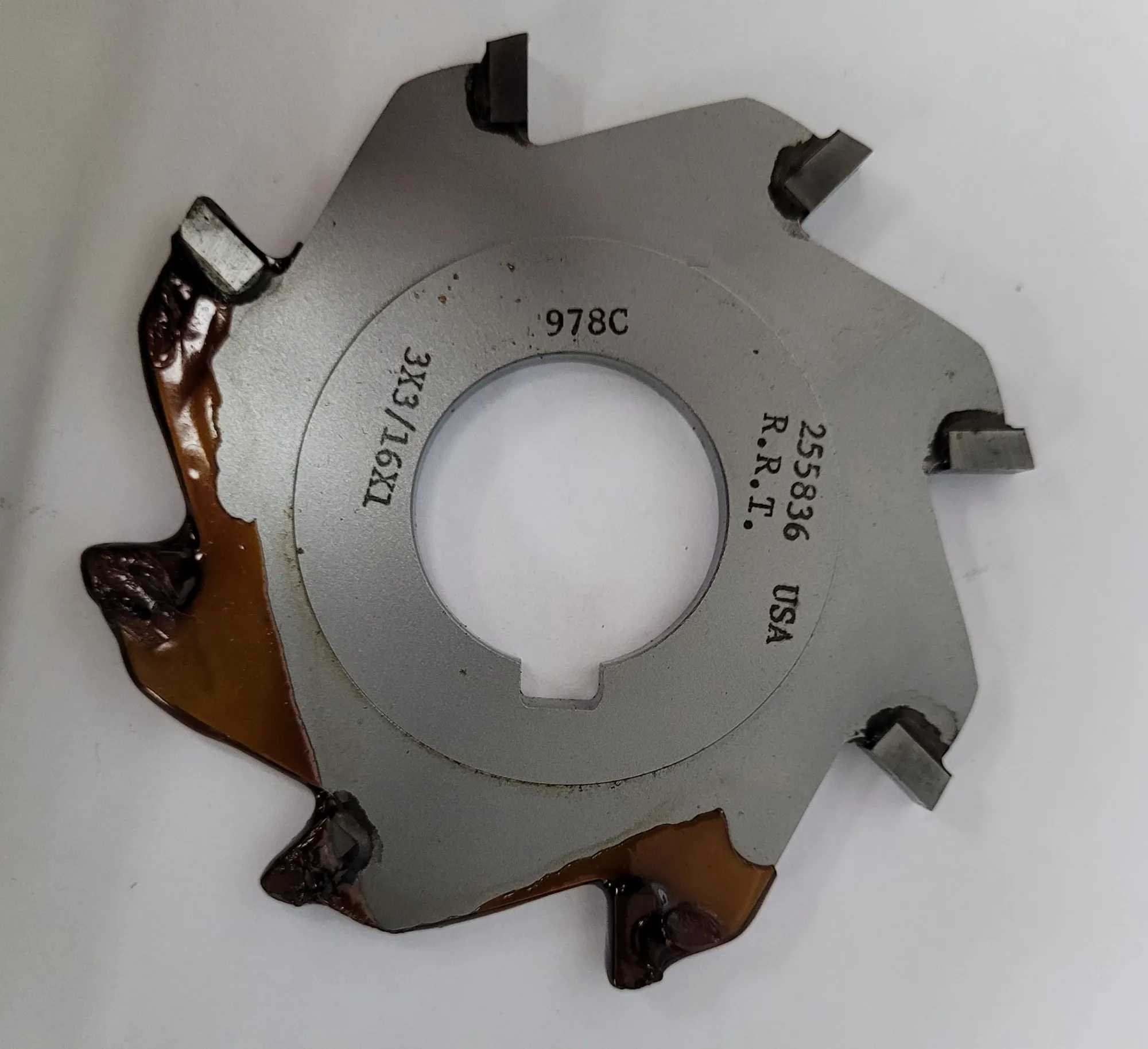 ROCK RIVER TOOL 255836 CARBIDE TIPPED SAW BLADE 3X3/16X1 O.D. 3" 8 TEETH 1" HOLE - MACHINE TOOLING