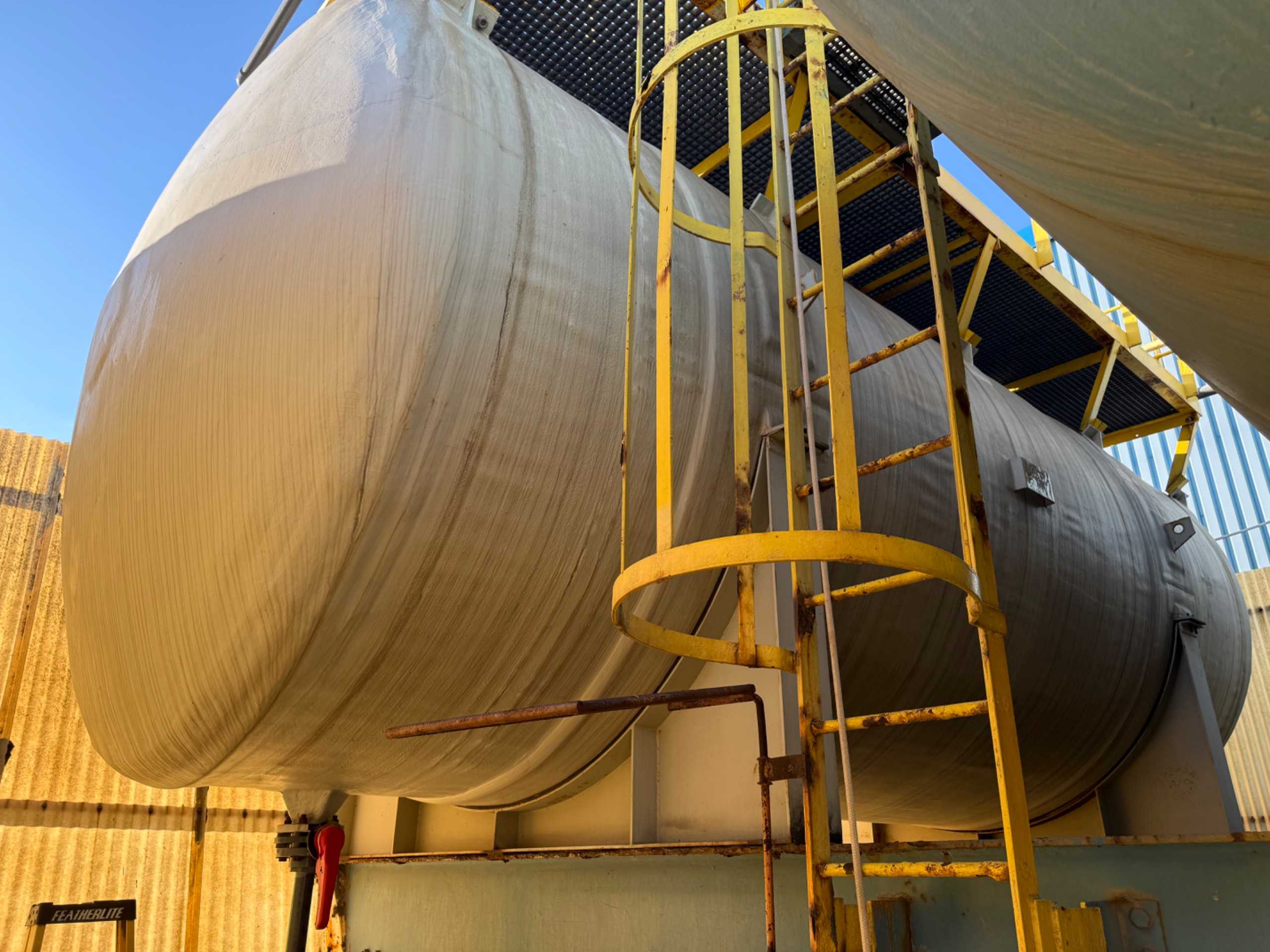 2022 PRECISION ENGINEERING HORIZONTAL STORAGE TANK, 9' X 20', FRP, ATMOSPHERIC - TANKS