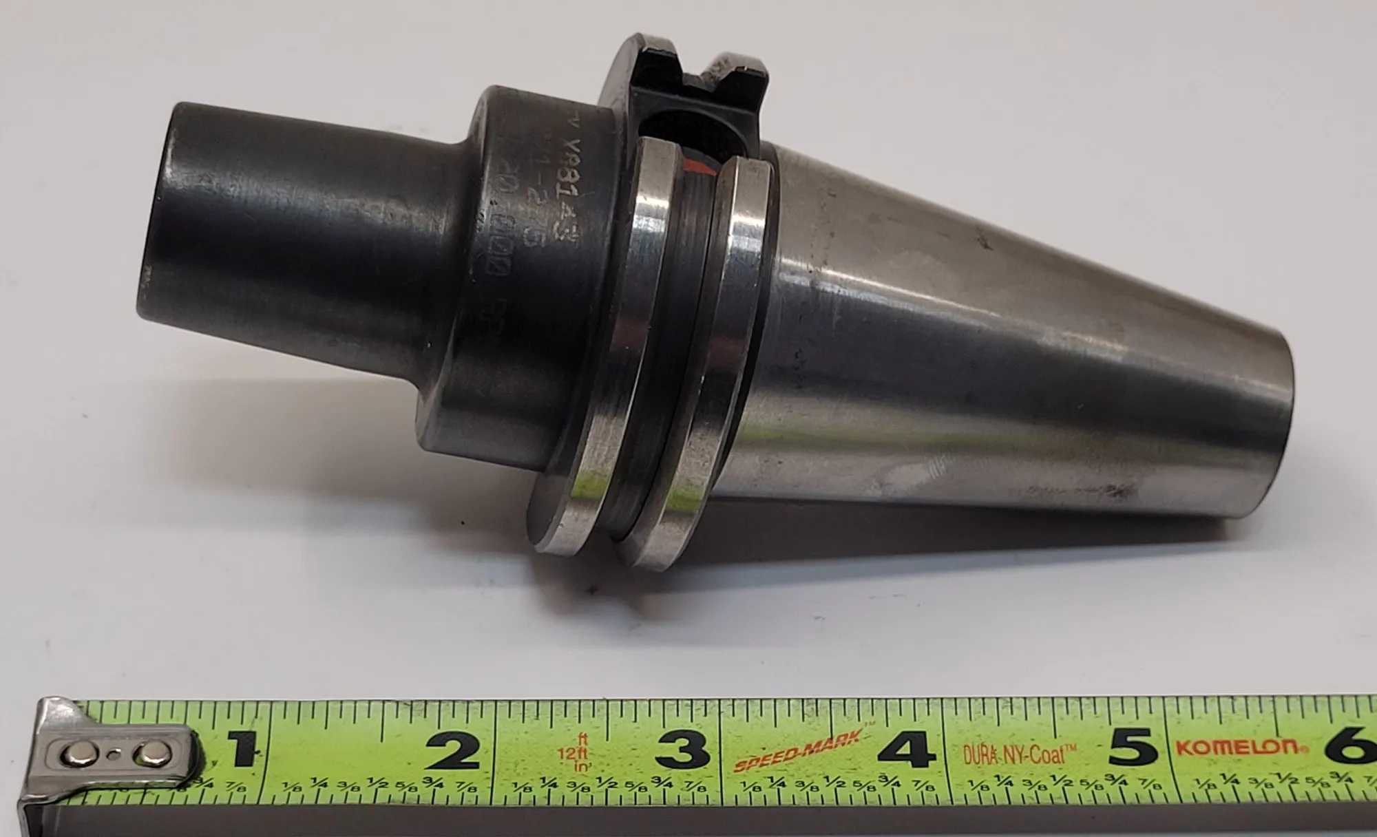 BRINEY TOOL HOLDER V40SE-031-275 CAT40 OAL: 5.42IN PROJECTION: 2.75IN BORE OD: 1.0IN - MACHINE TOOLING