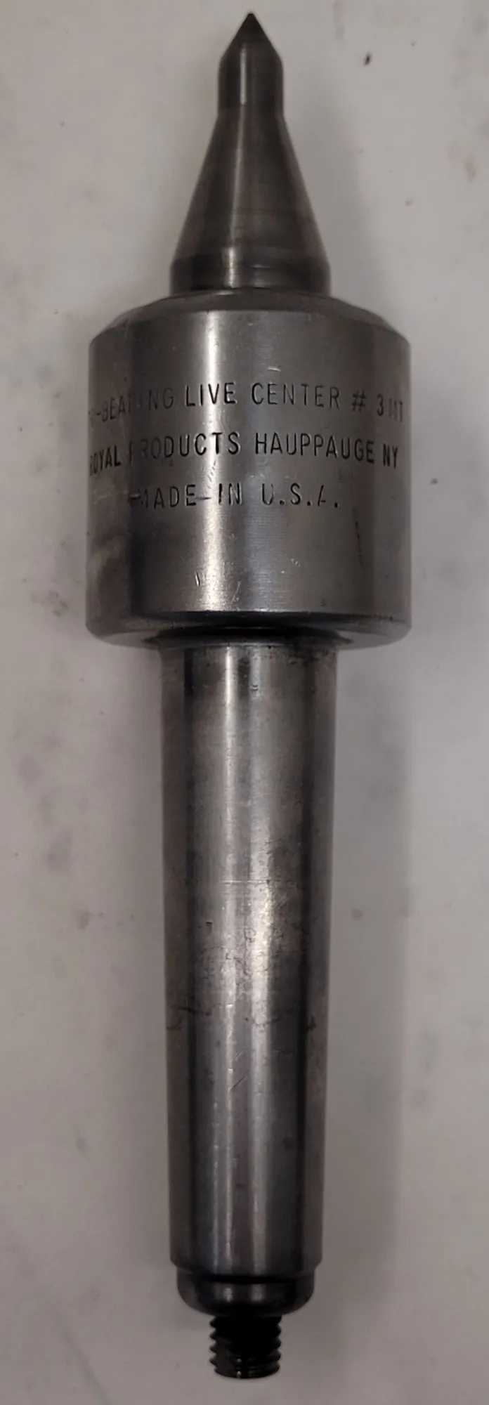 PREMIUM ROYAL PRODUCTS #3MT TRI-BEARING LIVE CENTER FOR PRECISION MACHINING - MACHINING TOOLING & PARTS