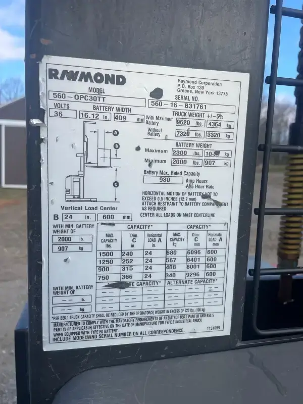 2016 RAYMOND 560-OPC30TT ORDER PICKER - undefined