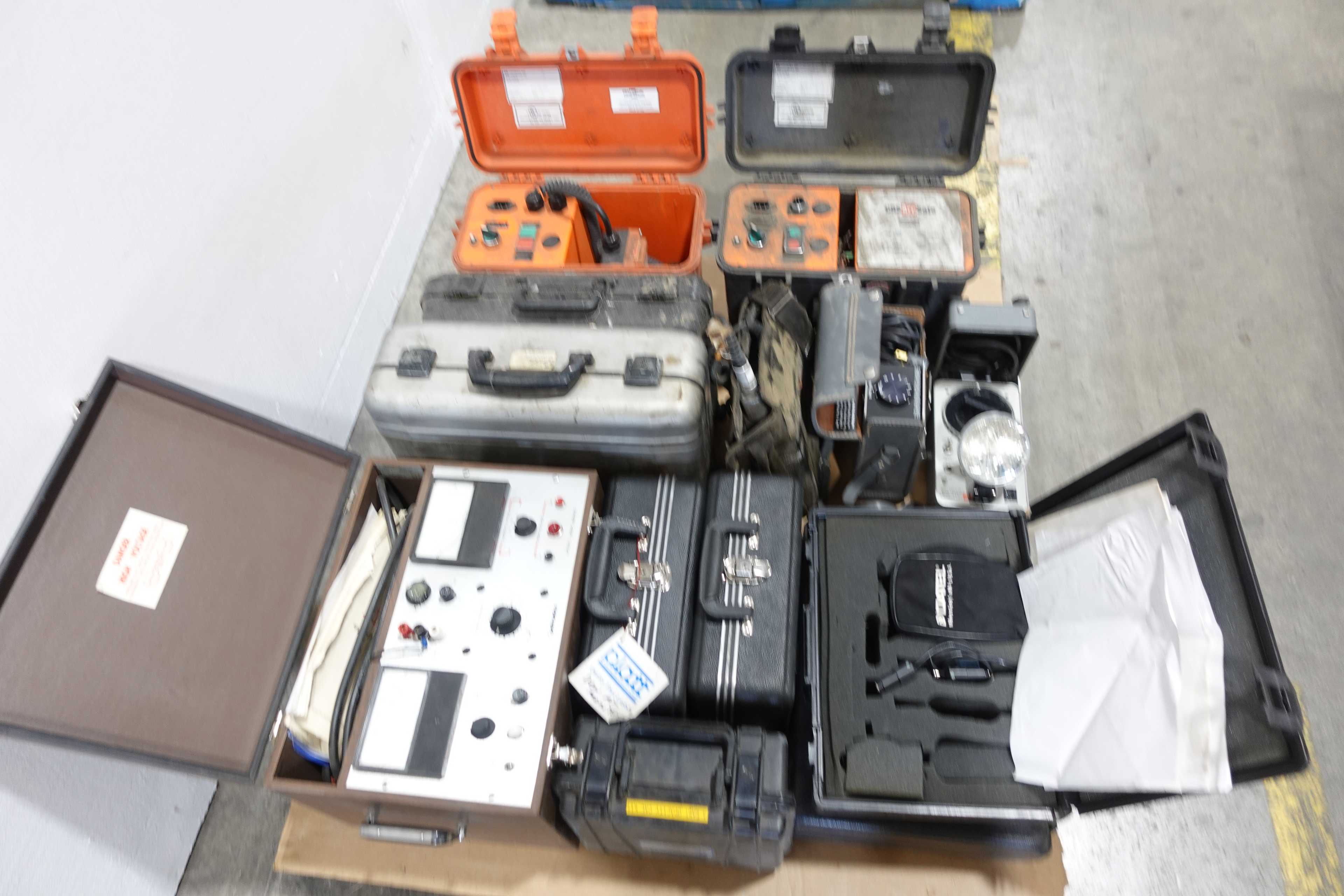 PALLET OF ASSORTED TEST EQUIPMENT, EPS, CALTRONIX, TELEDYNE, PLATT - ELECTRICAL TESTING EQUIPMENT