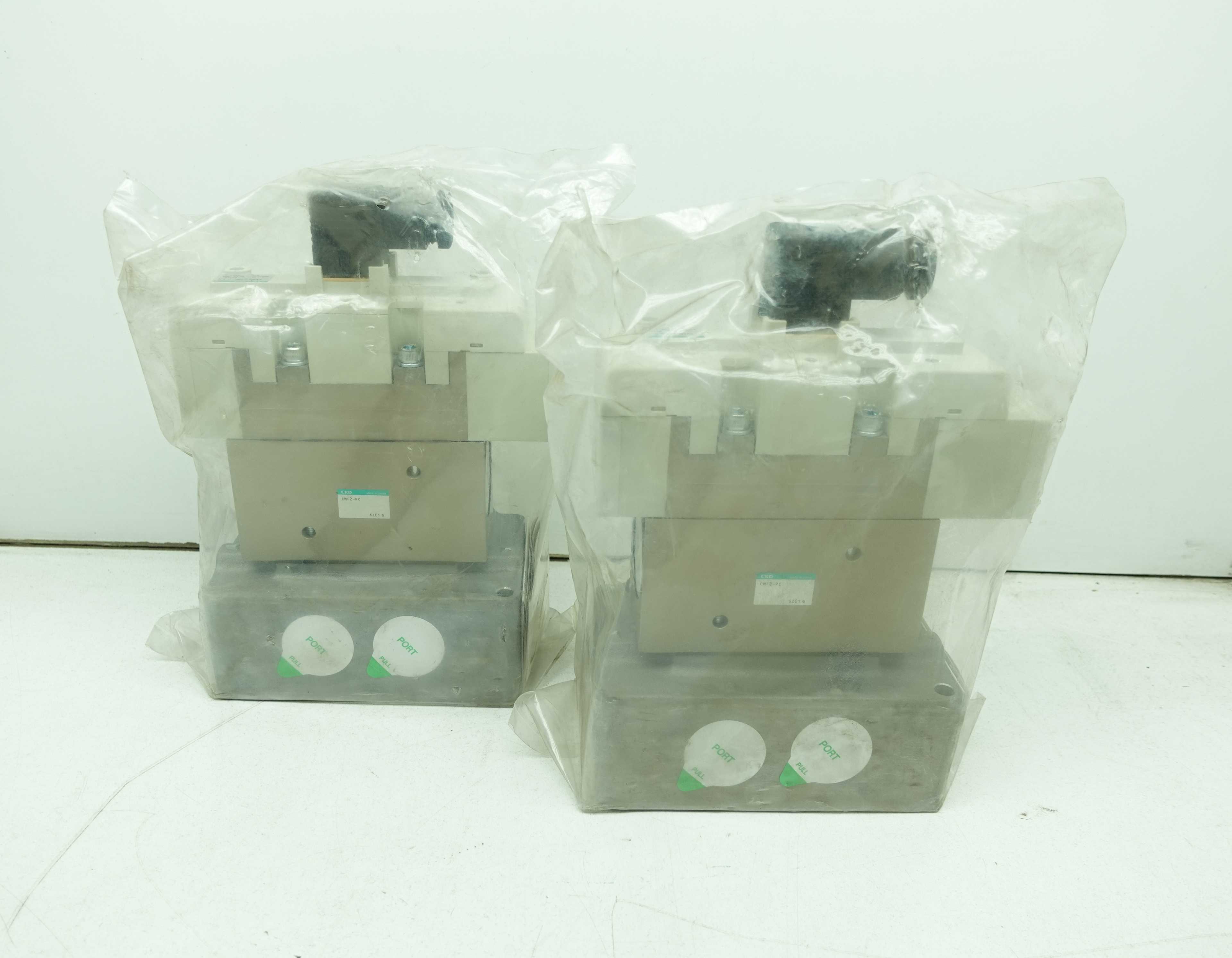 LOT OF 2 CKD PV5G-8-FPG-D-3-N-A06 SOLENOID VALVES - SOLENOID VALVE
