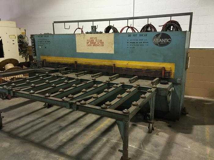 1980 ATLANTIC COST CUTTER, MODEL: ACC-10, HYDRAULIC SHEAR, 10FT X 1/4IN, 10HP, 220/440V - METAL SHEARS