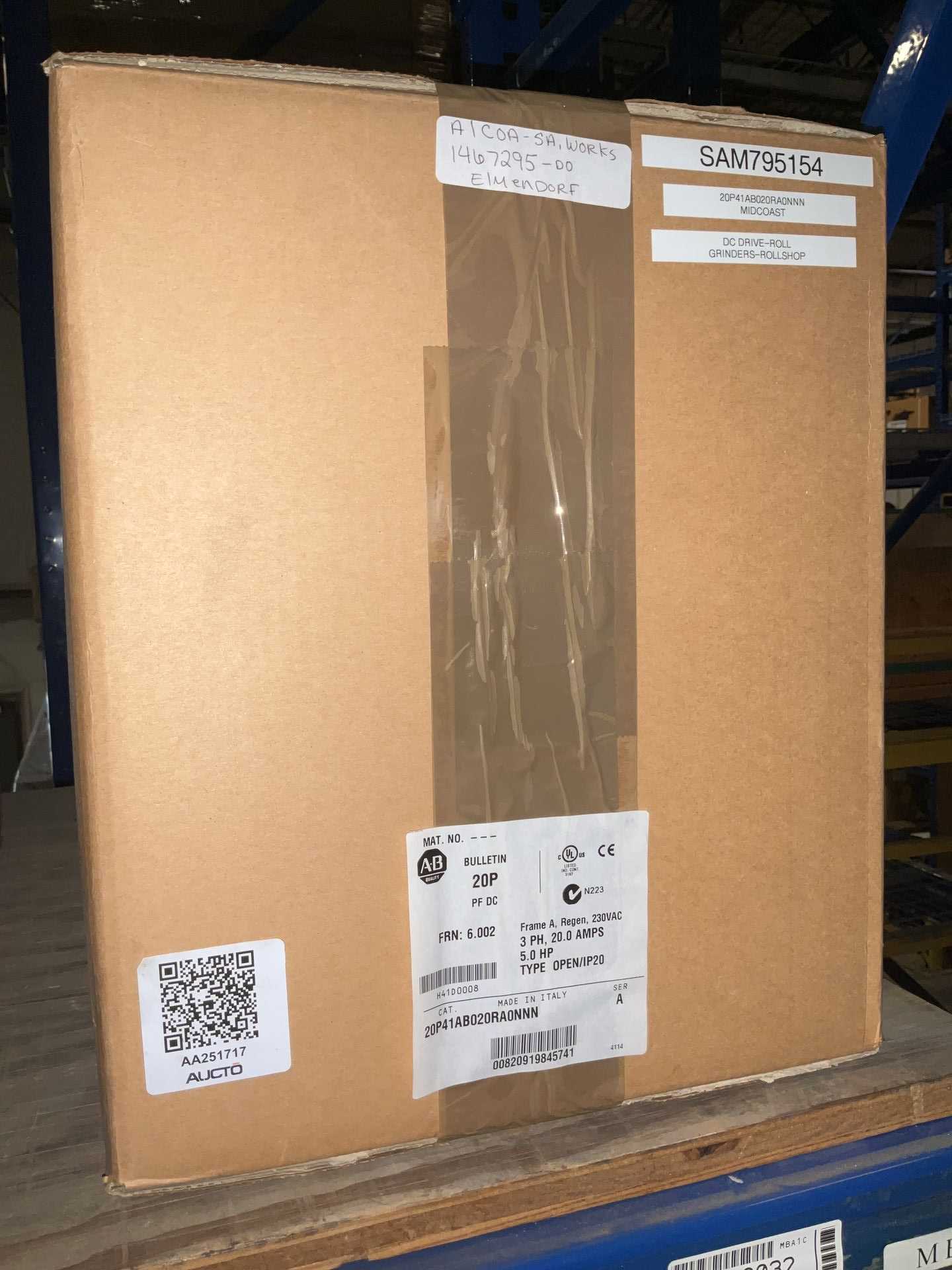 ALLEN BRADLEY CO 20P41AB020RA0NNN DC DRIVE - DC DRIVES & SPEED CONTROLLERS