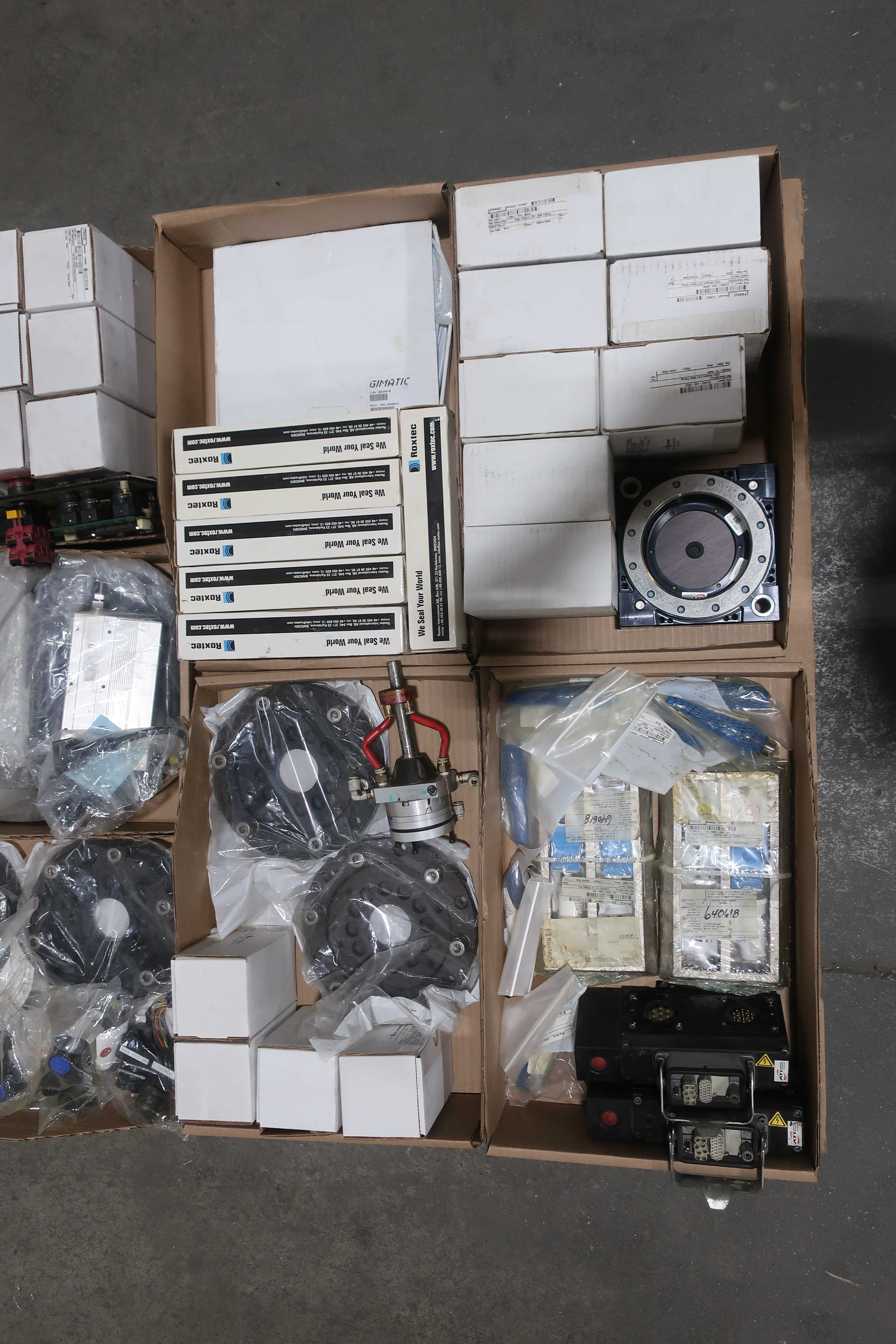 SKU 1743662 - 4 PALLETS OF ASSORTED ROBOT PARTS AND ACCESSORIES - ROBOT PARTS