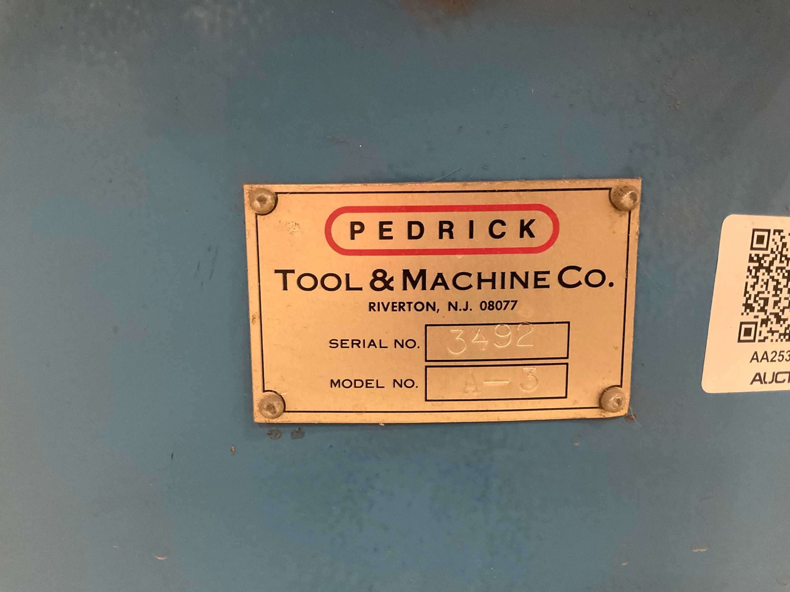 PEDRICK A-3 BENDING MACHINE - PIPE & TUBE BENDERS